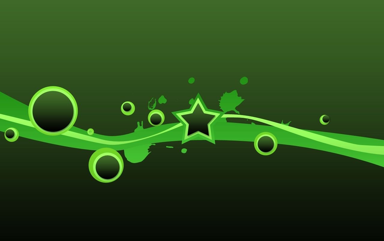 Green Stars Wallpapers