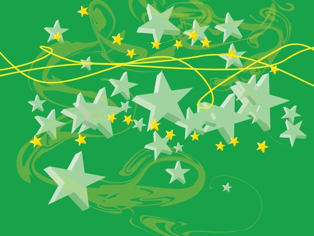 Green Stars Wallpapers