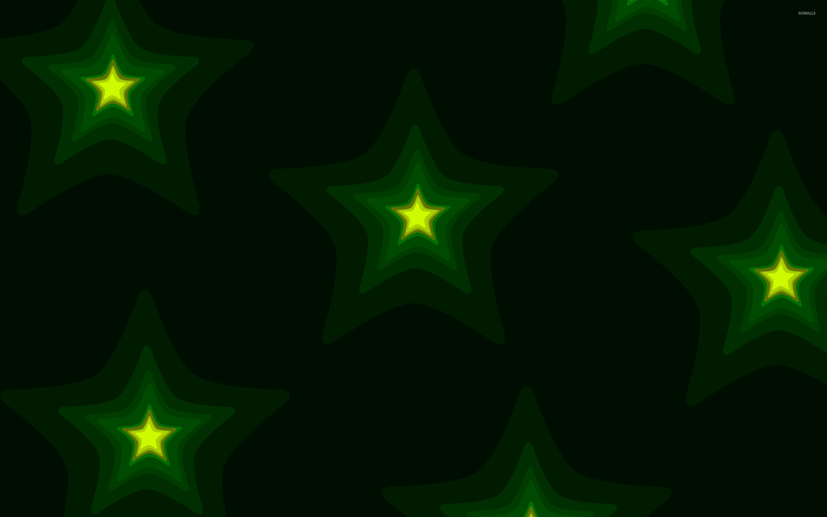 Green Stars Wallpapers