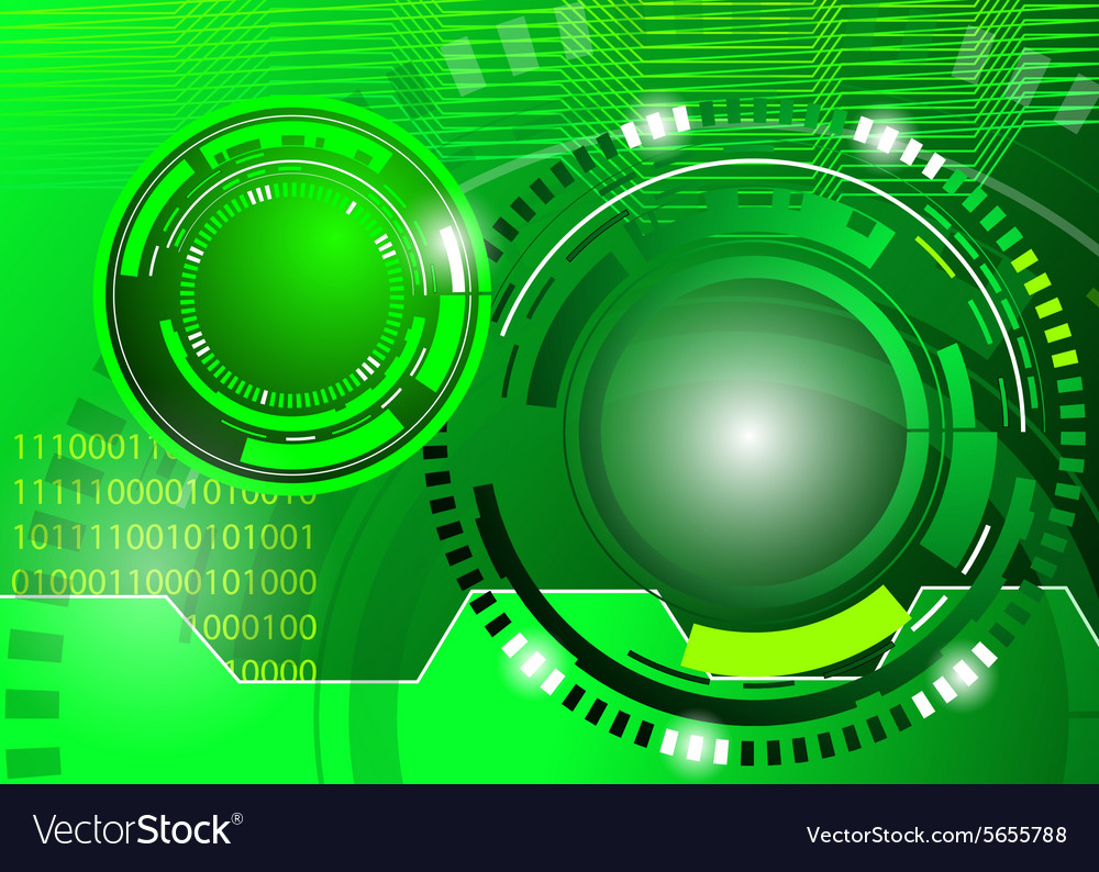 Green Techno Background