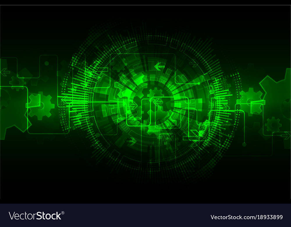 Green Techno Background