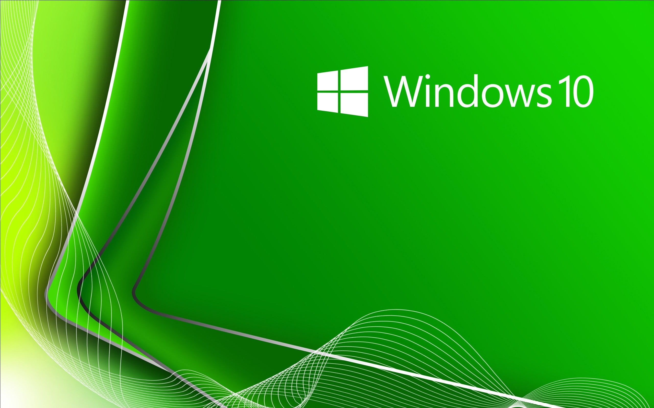 Green Windows 10 Background