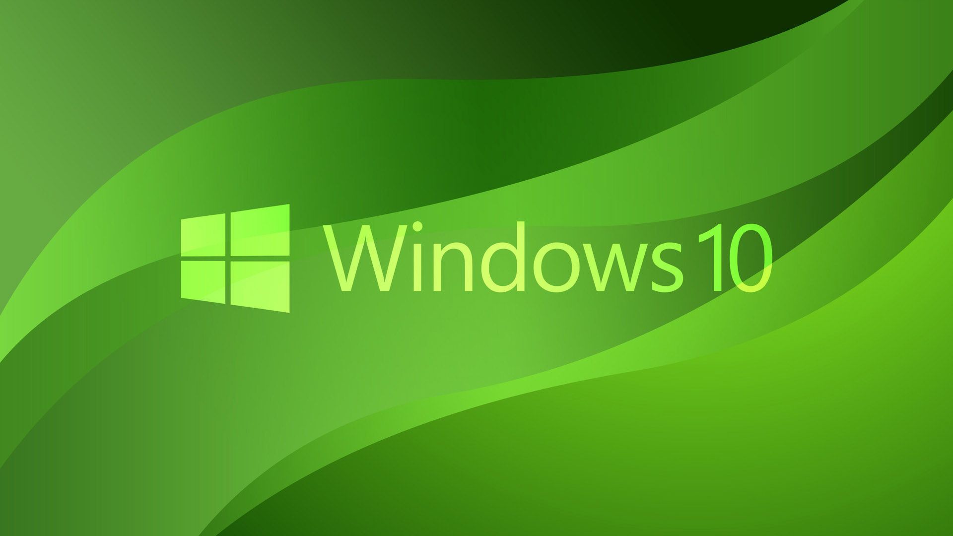 Green Windows 10 Background