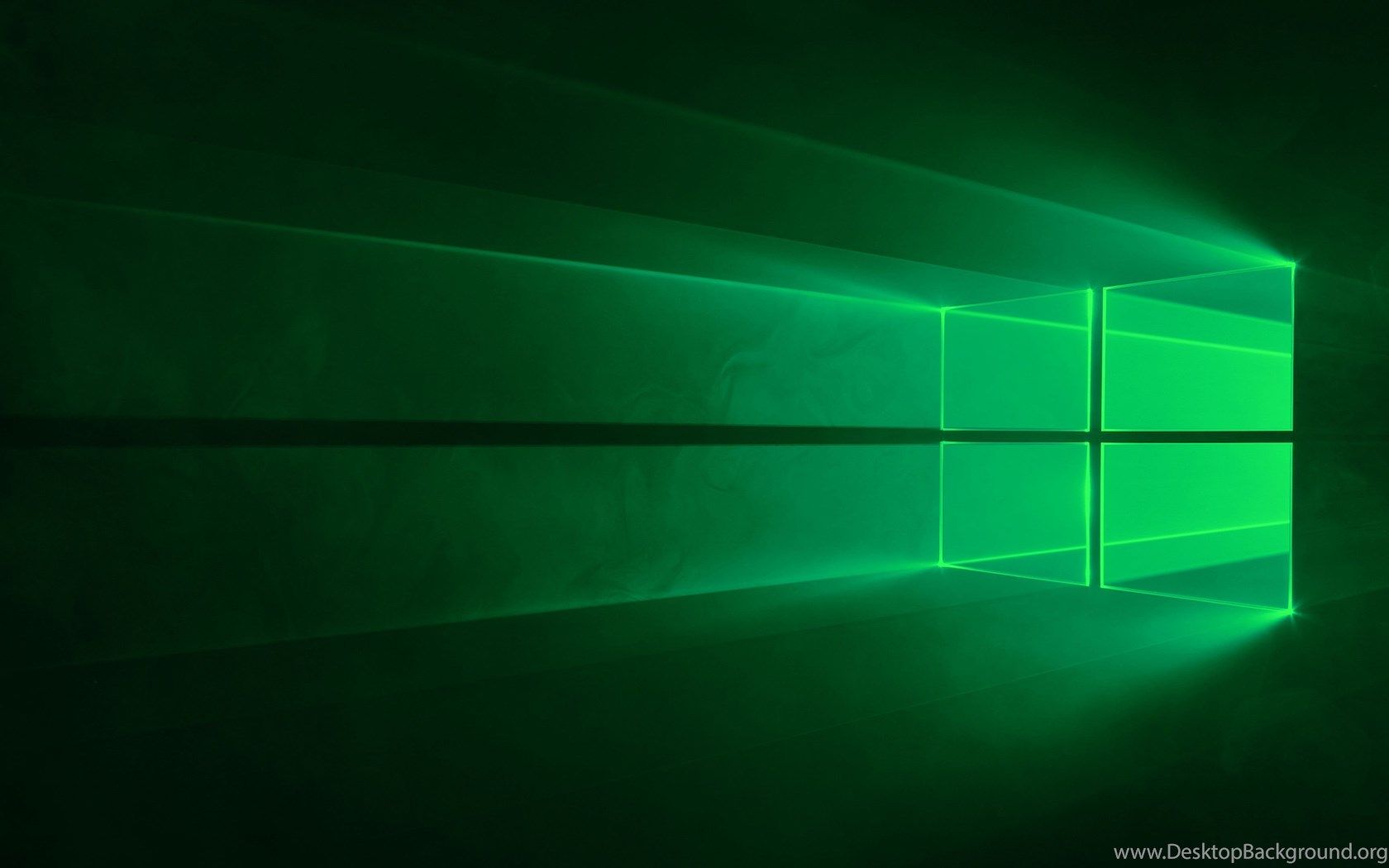 Green Windows 10 Background