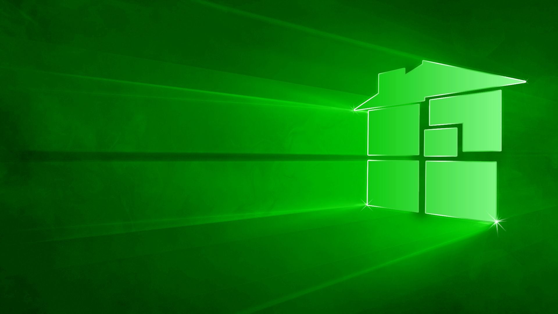 Green Windows 10 Background