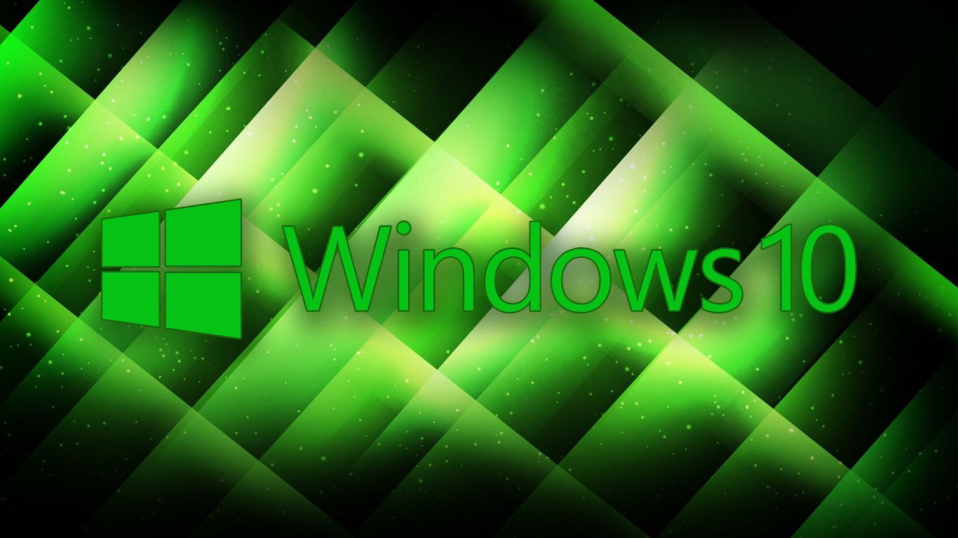 Green Windows 10 Background