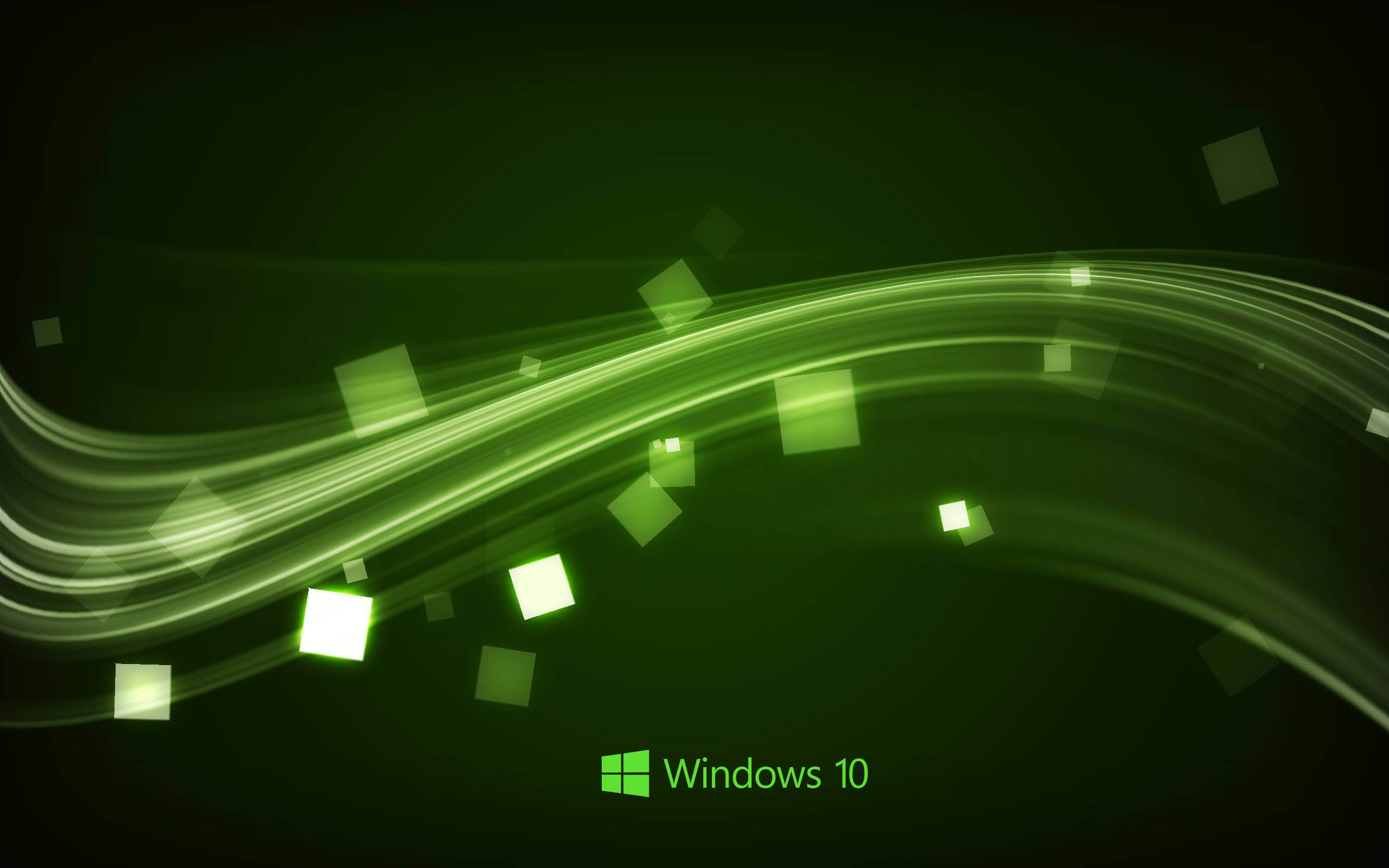 Green Windows 10 Background