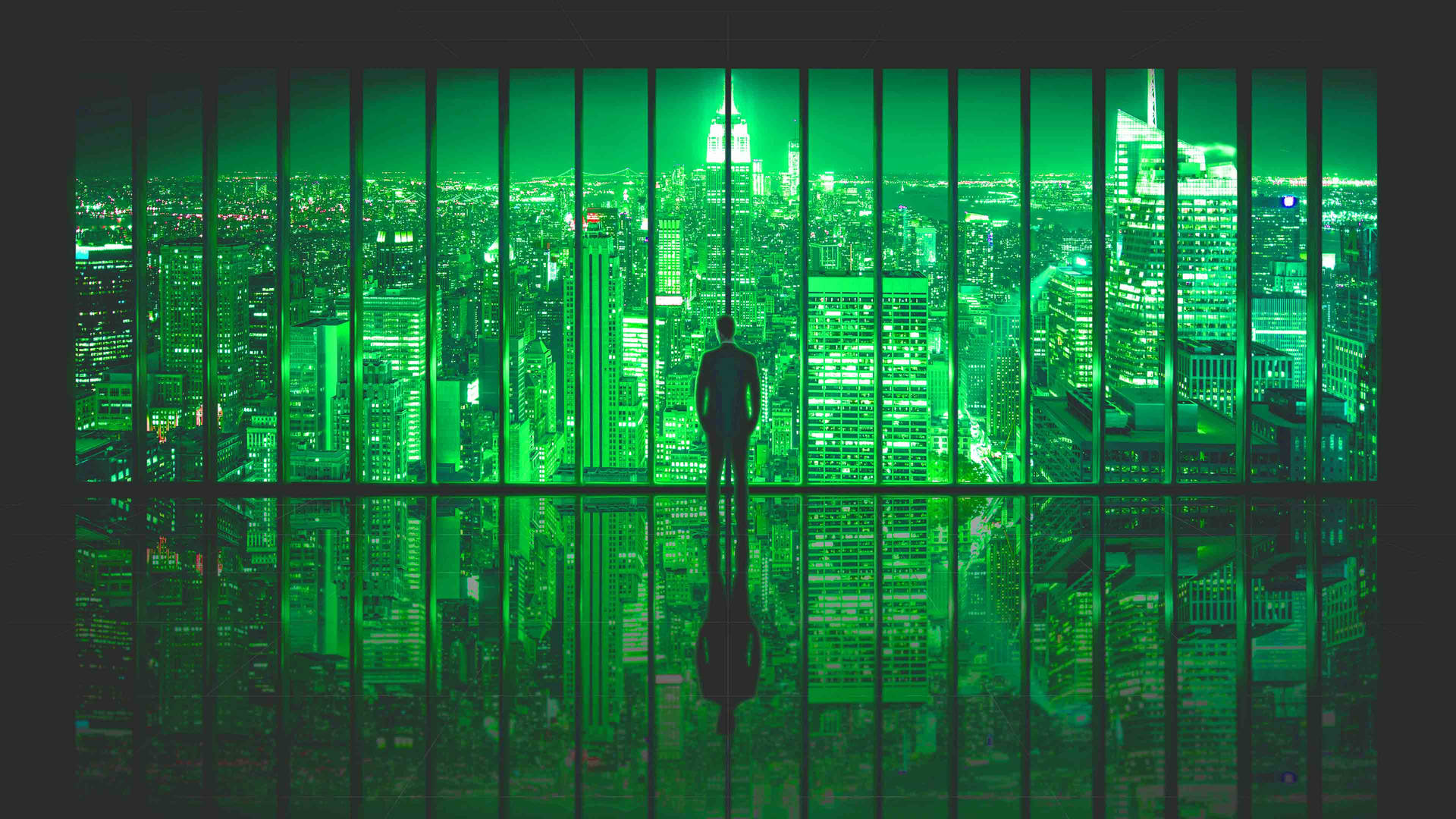 Green Windows 10 Background