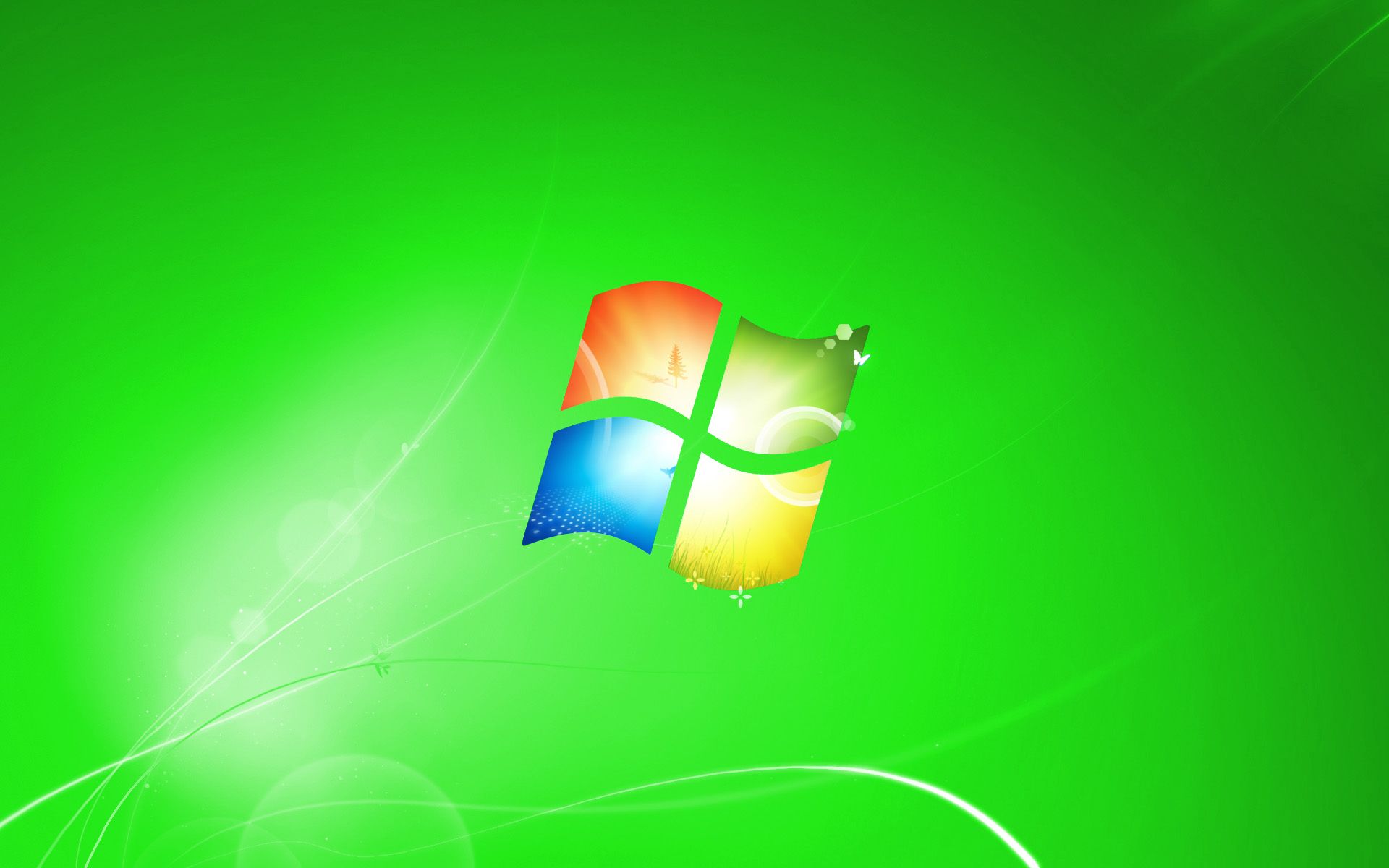 Green Windows 10 Background