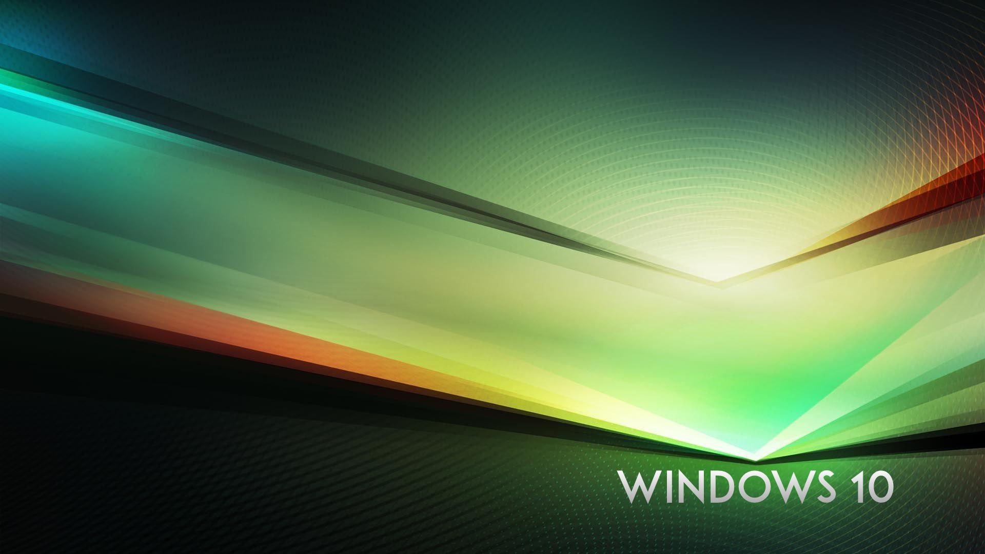 Green Windows 10 Background