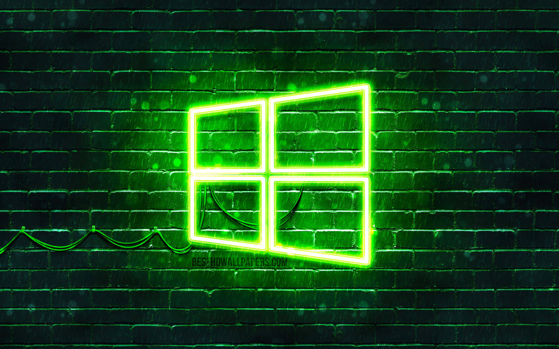 Green Windows 10 Background