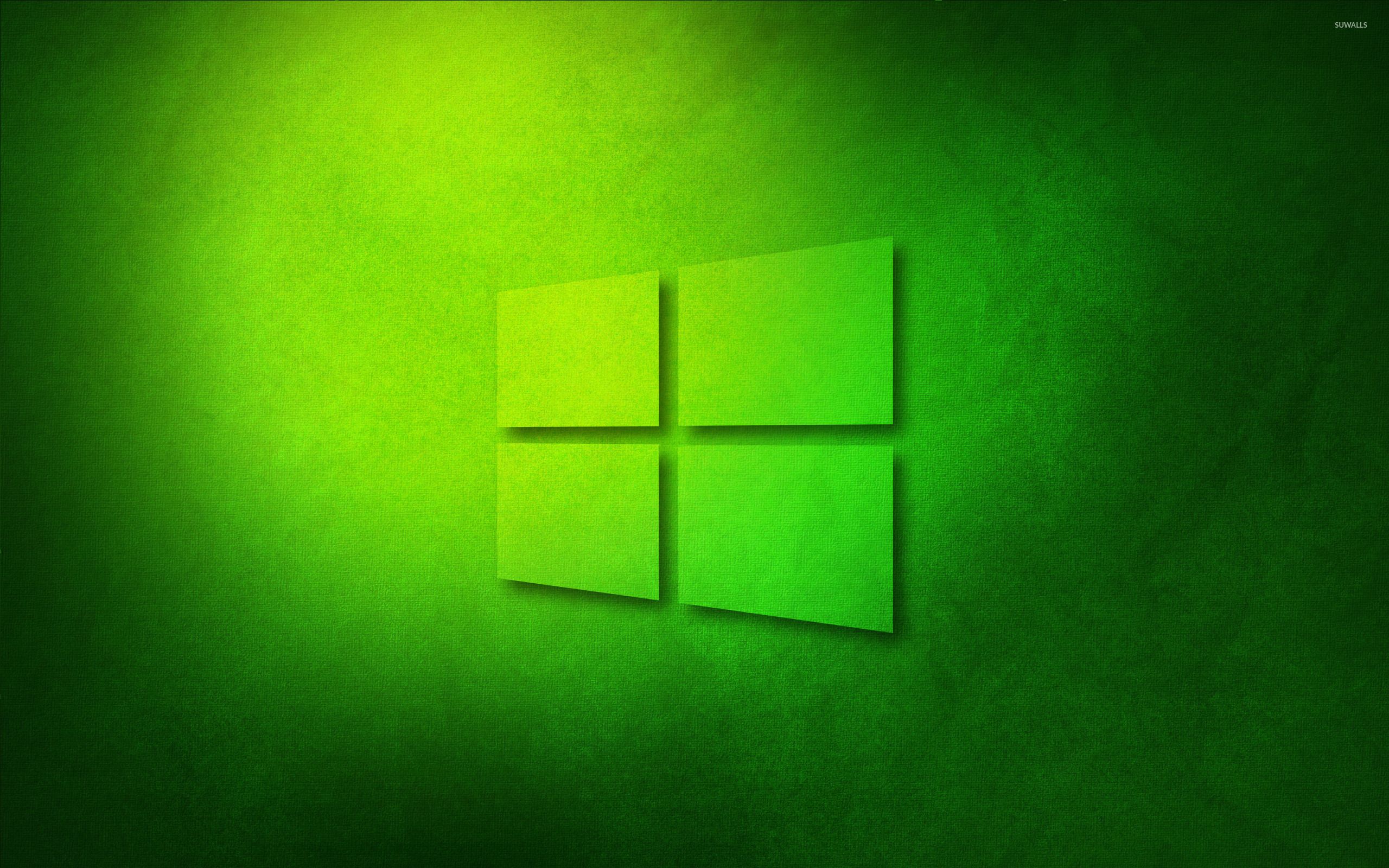 Green Windows 10 Background