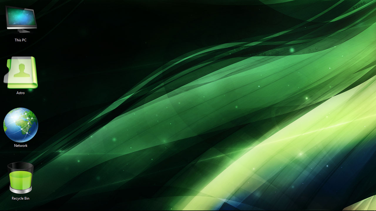 Green Windows 10 Background