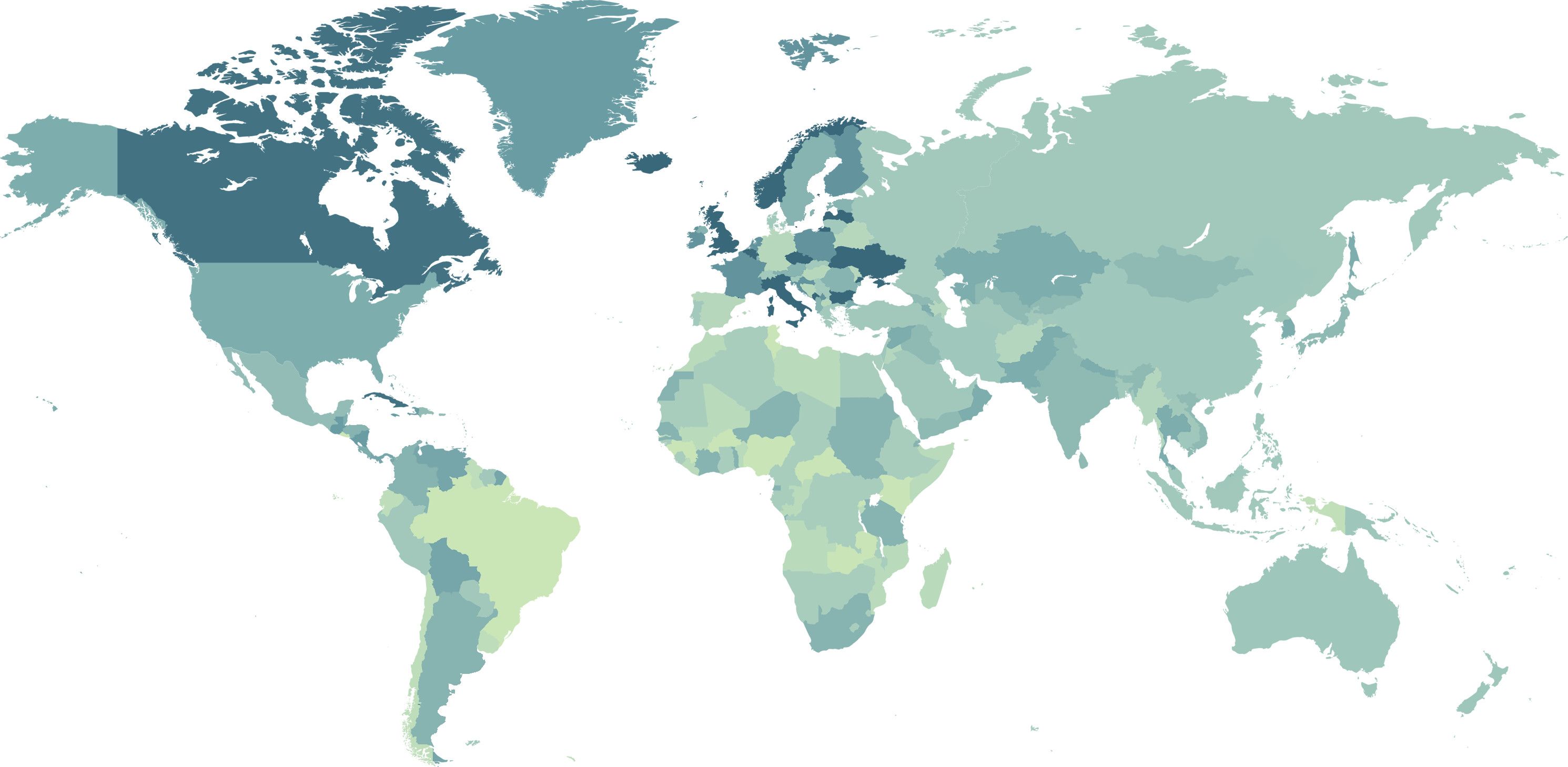 Green World Map Wallpapers