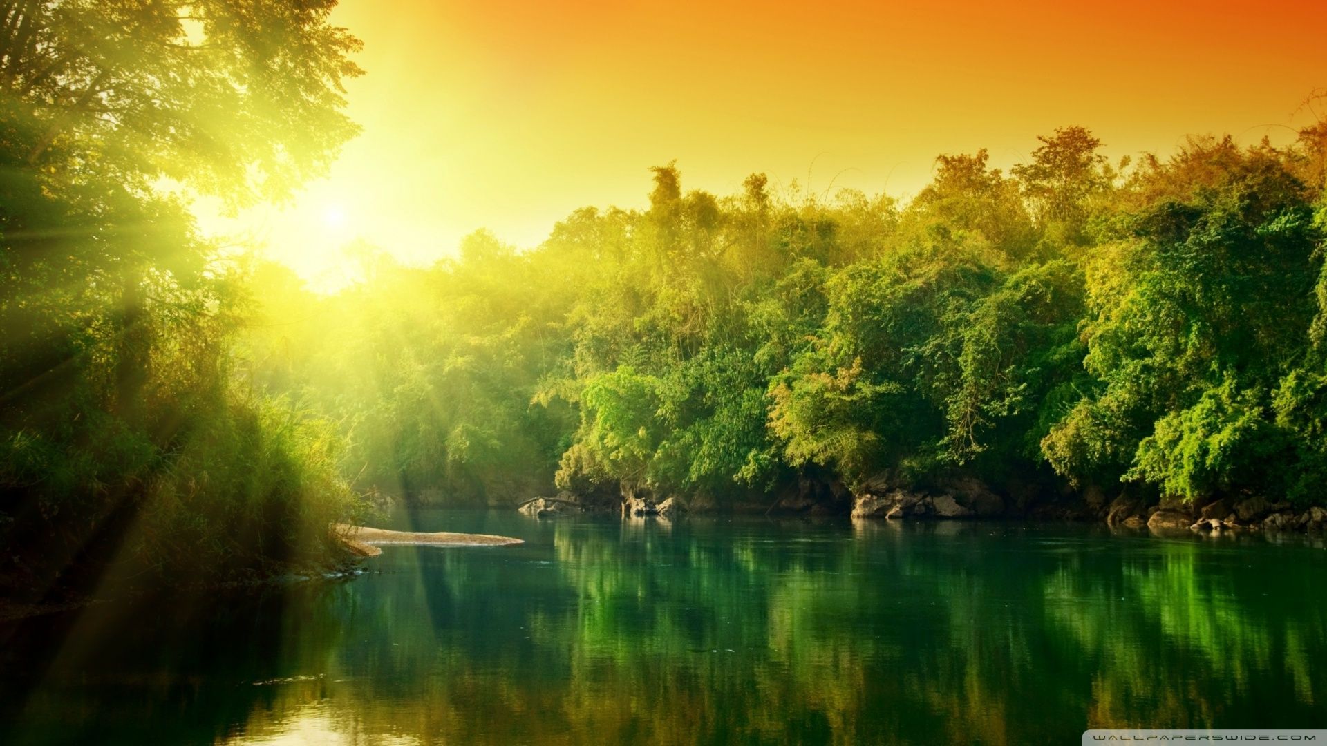 Greeny Landscape Sunrise 2021 Wallpapers