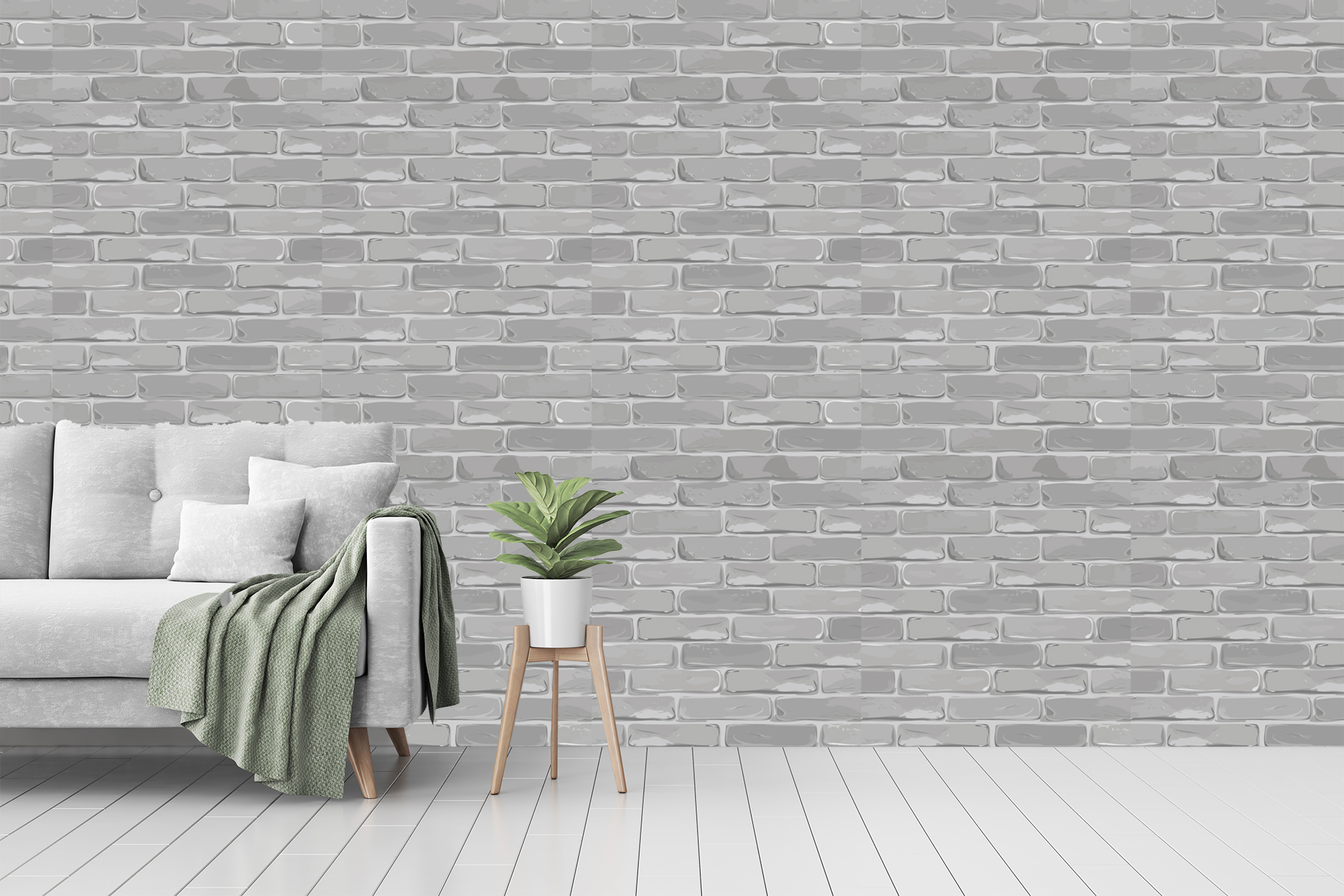 Grey Brick Wall Wallpapers