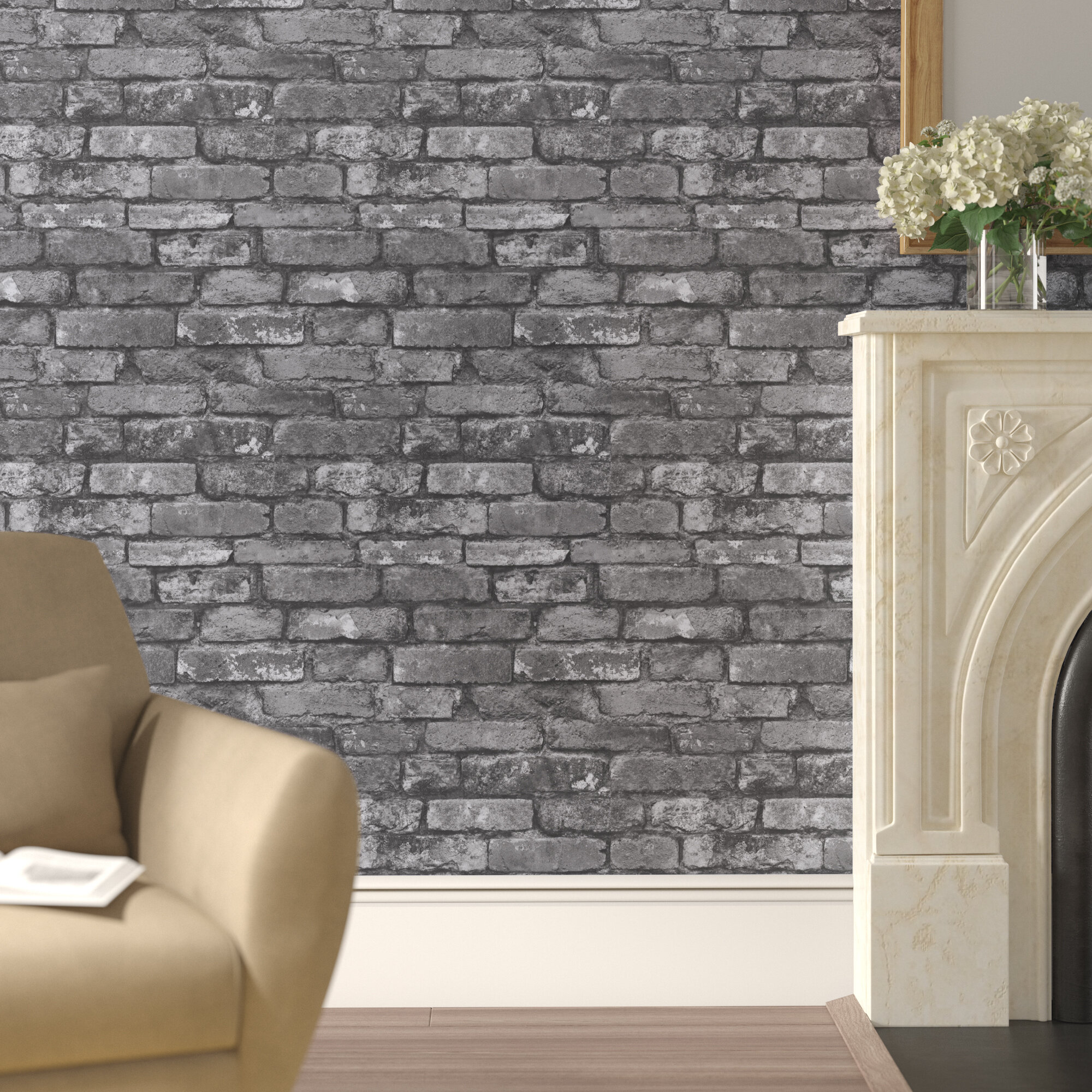 Grey Brick Wallpapers