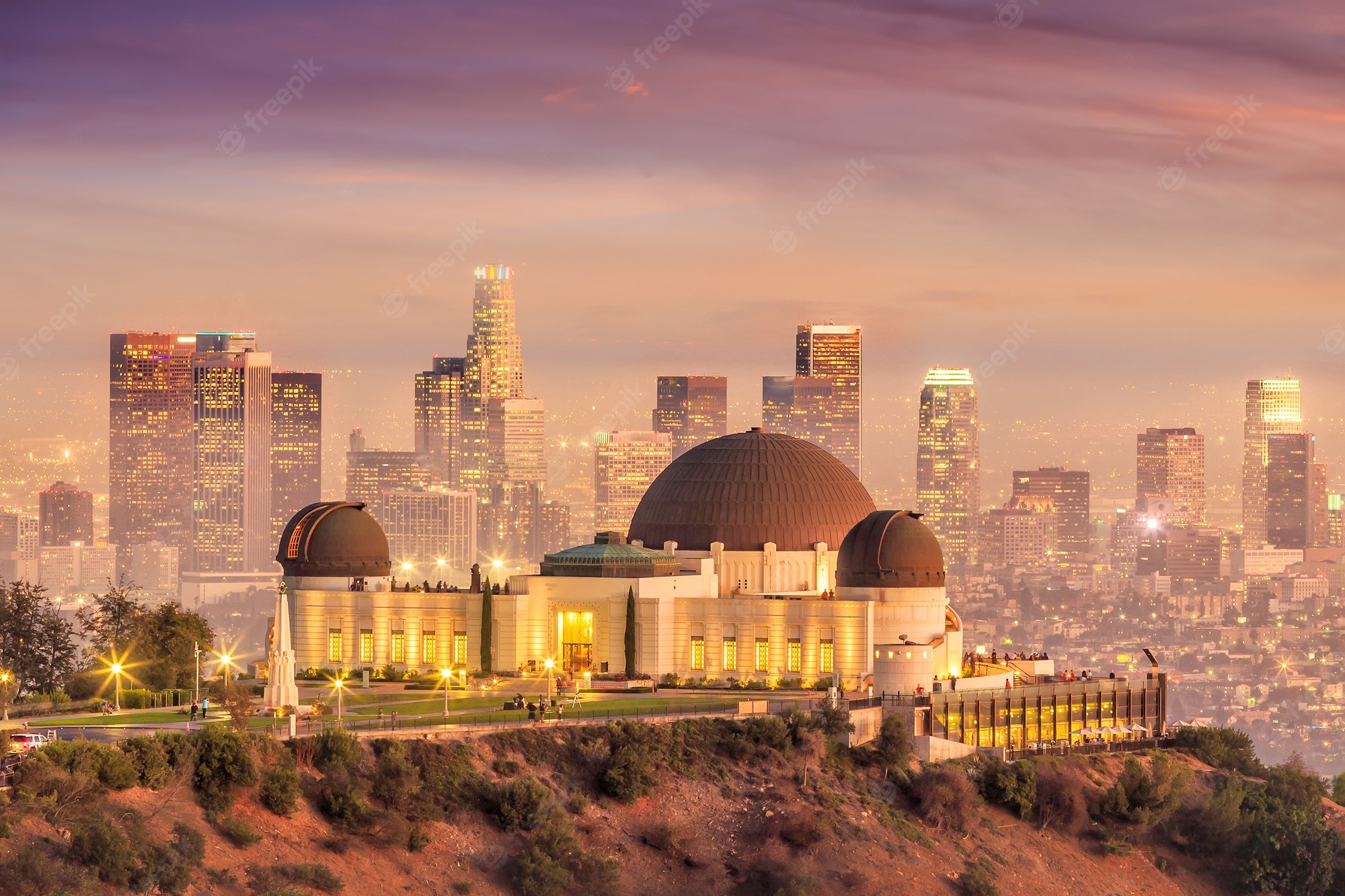 Griffith Park Observatory Landscape 4K Wallpapers