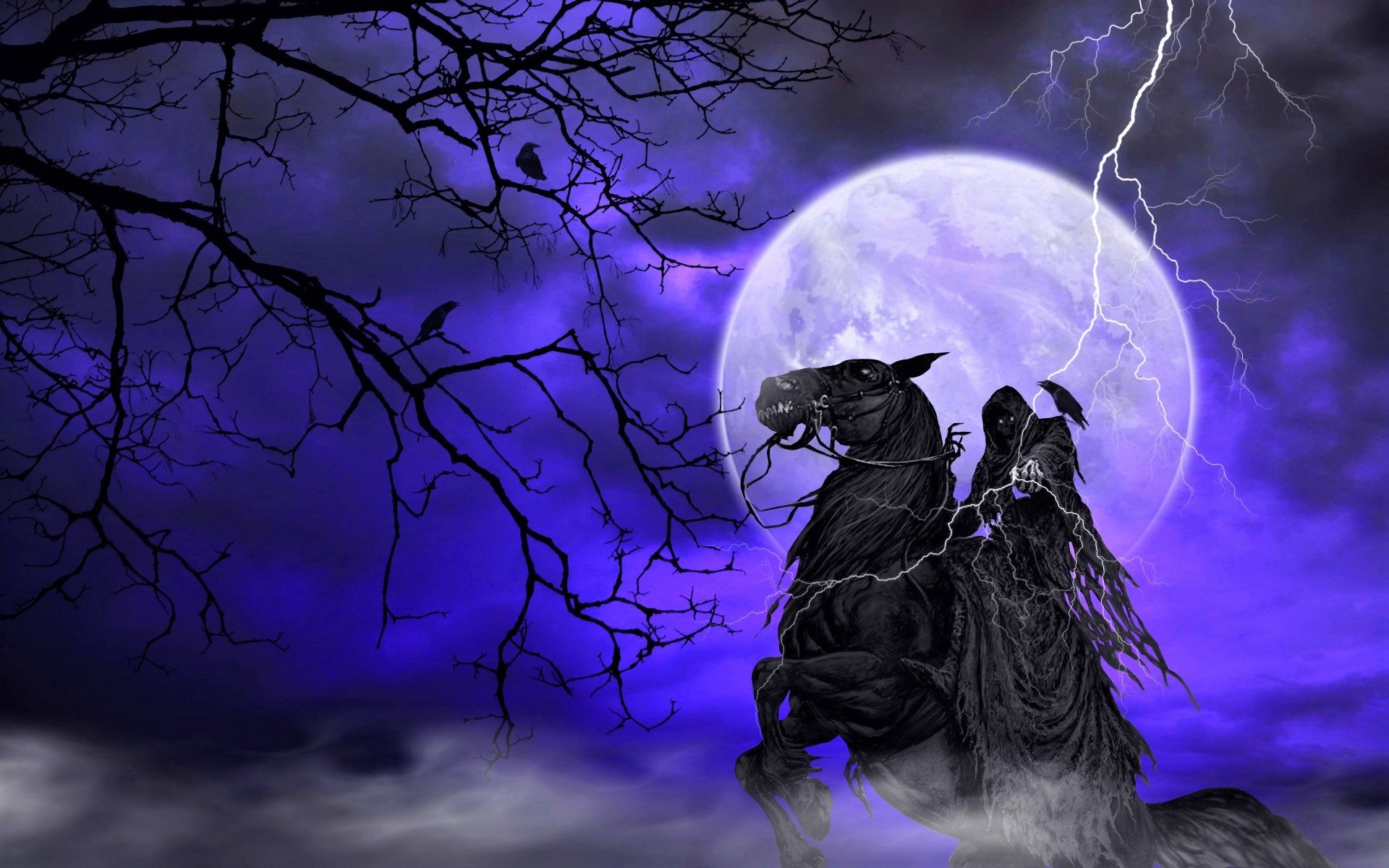 Grim Reaper On Horse Wallpapers