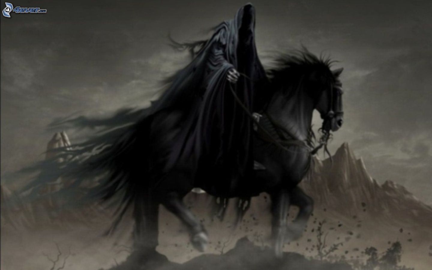 Grim Reaper On Horse Wallpapers