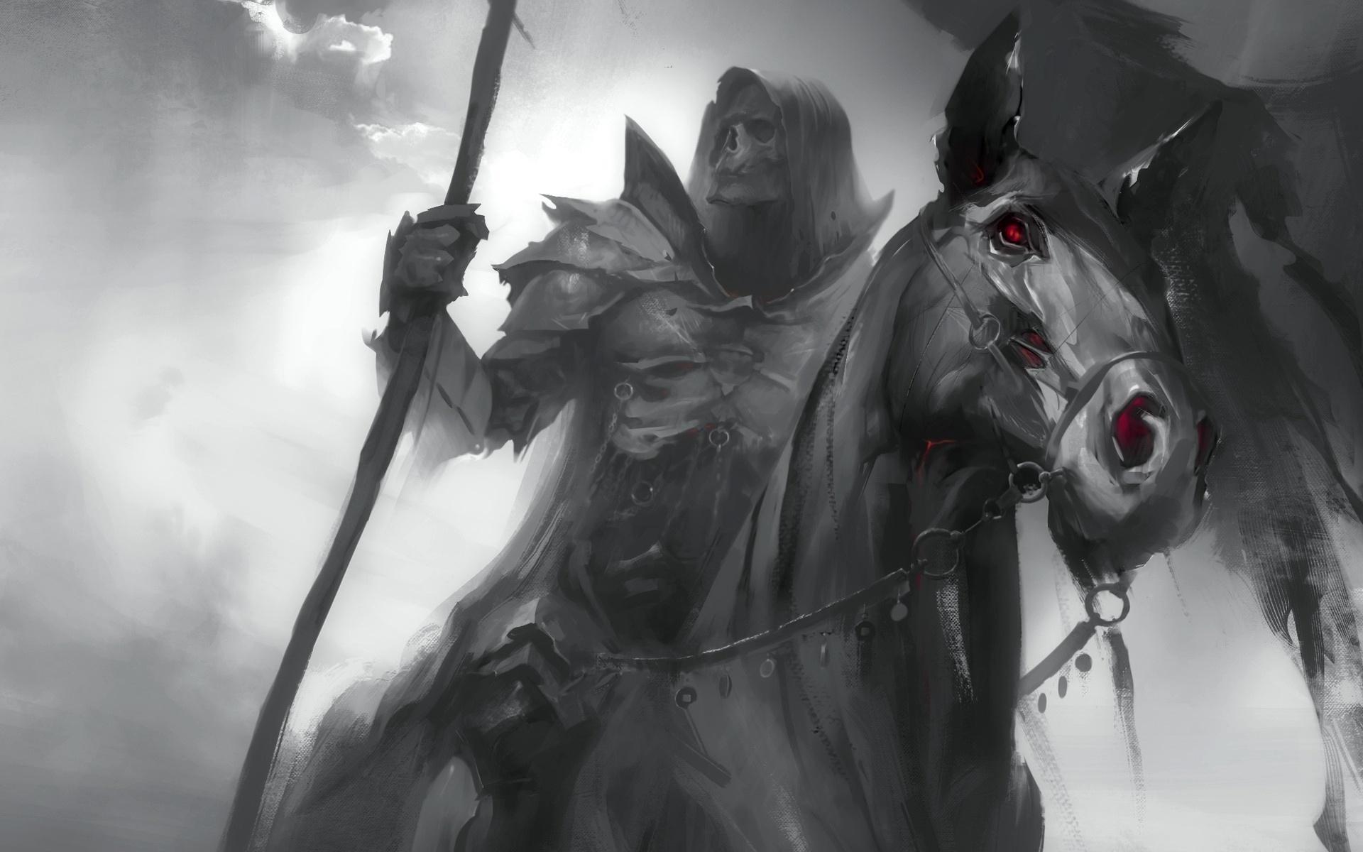 Grim Reaper On Horse Wallpapers