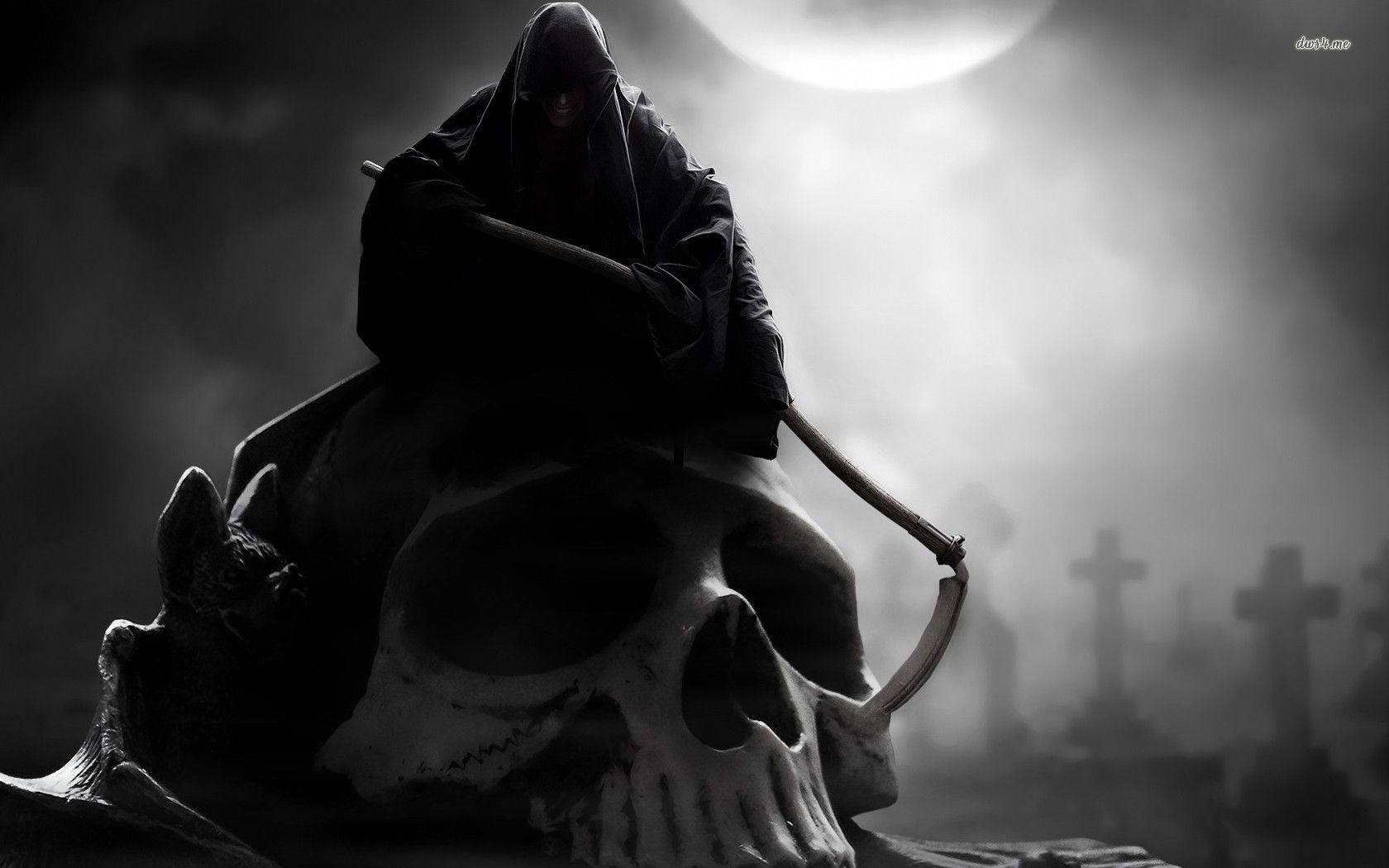 Grim Reaper Skeleton Face
 Wallpapers