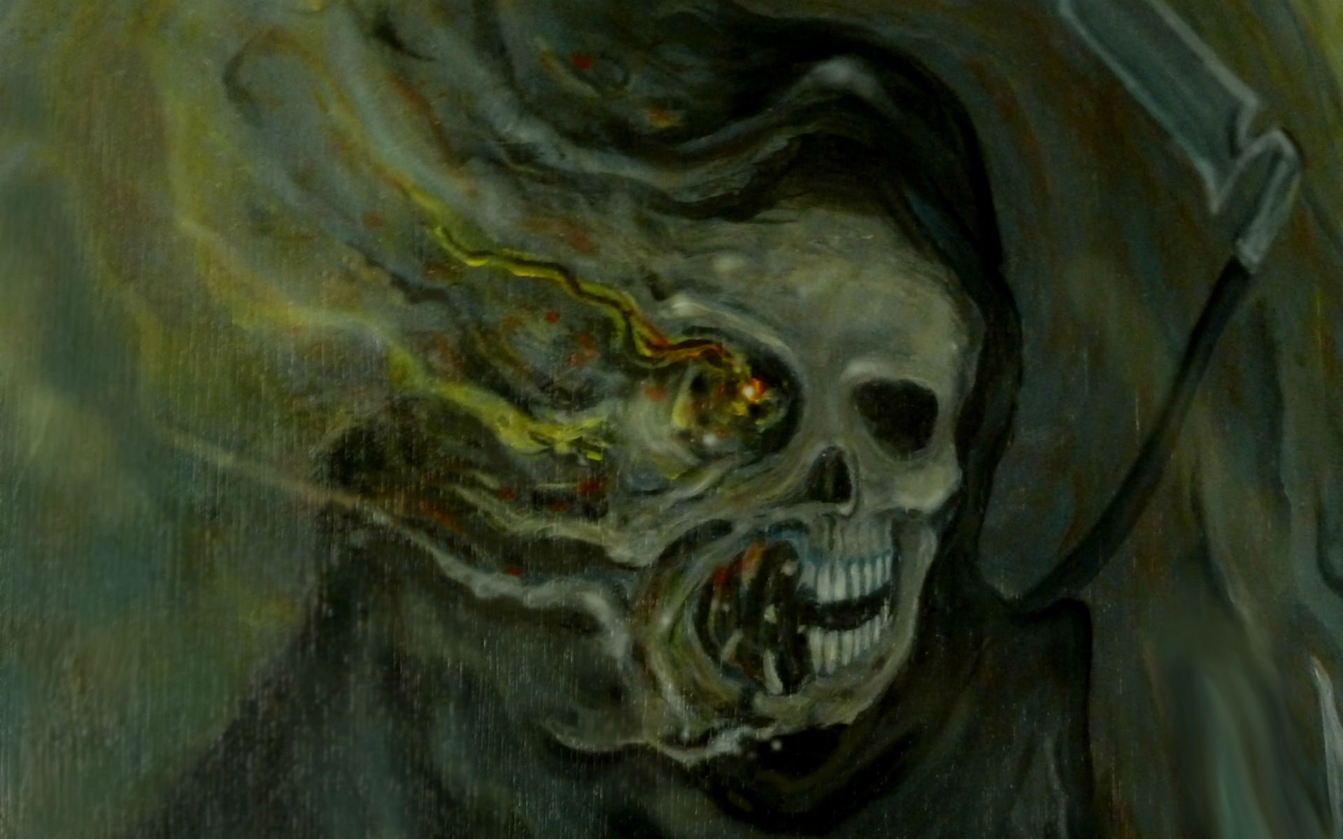 Grim Reaper Skeleton Face
 Wallpapers