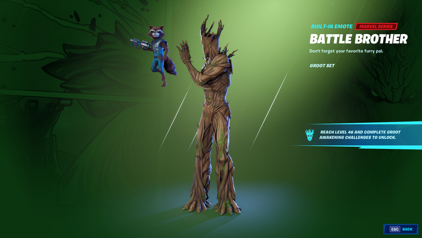 Groot Fortnite Wallpapers