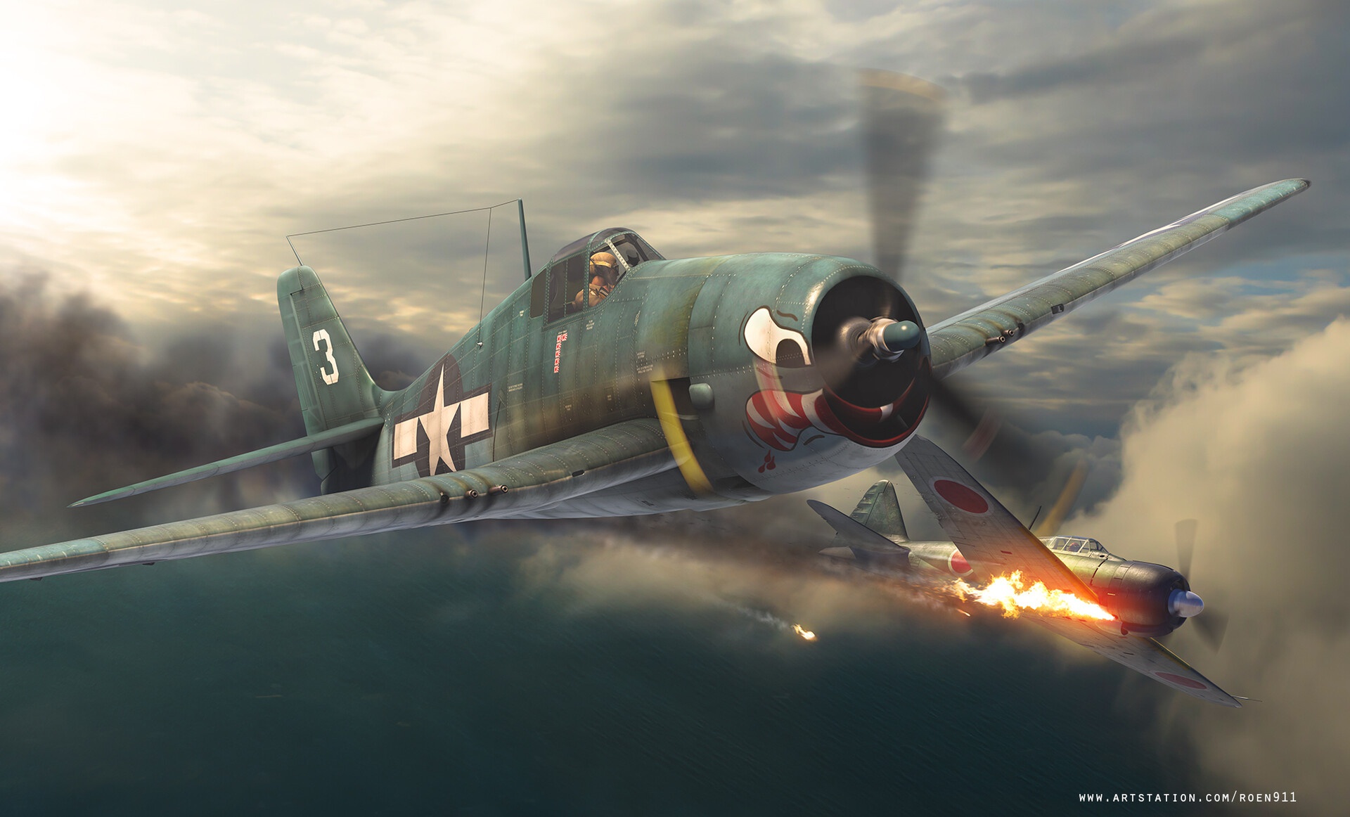 Grumman F6F Hellcat Wallpapers