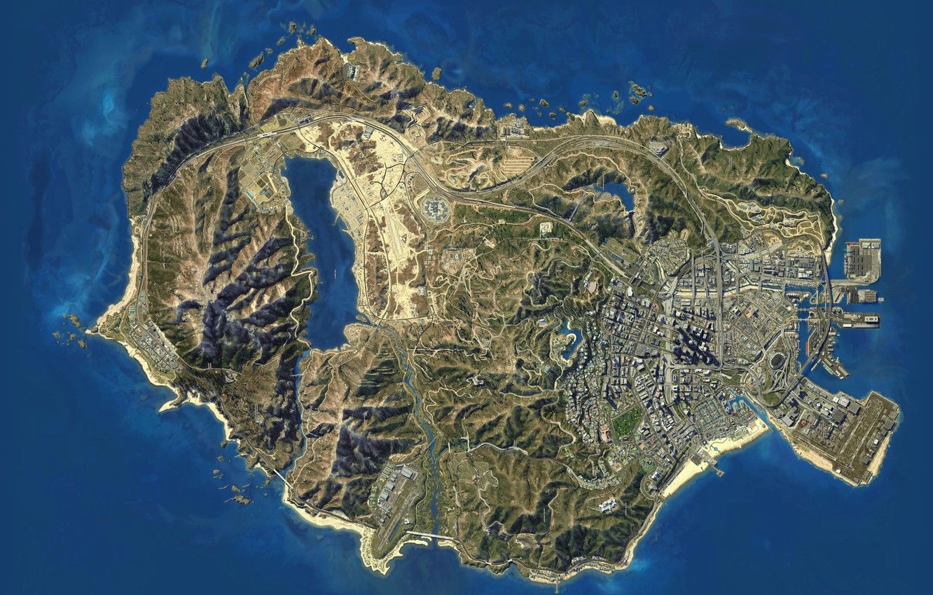 Gta 5 Map Hd Wallpapers