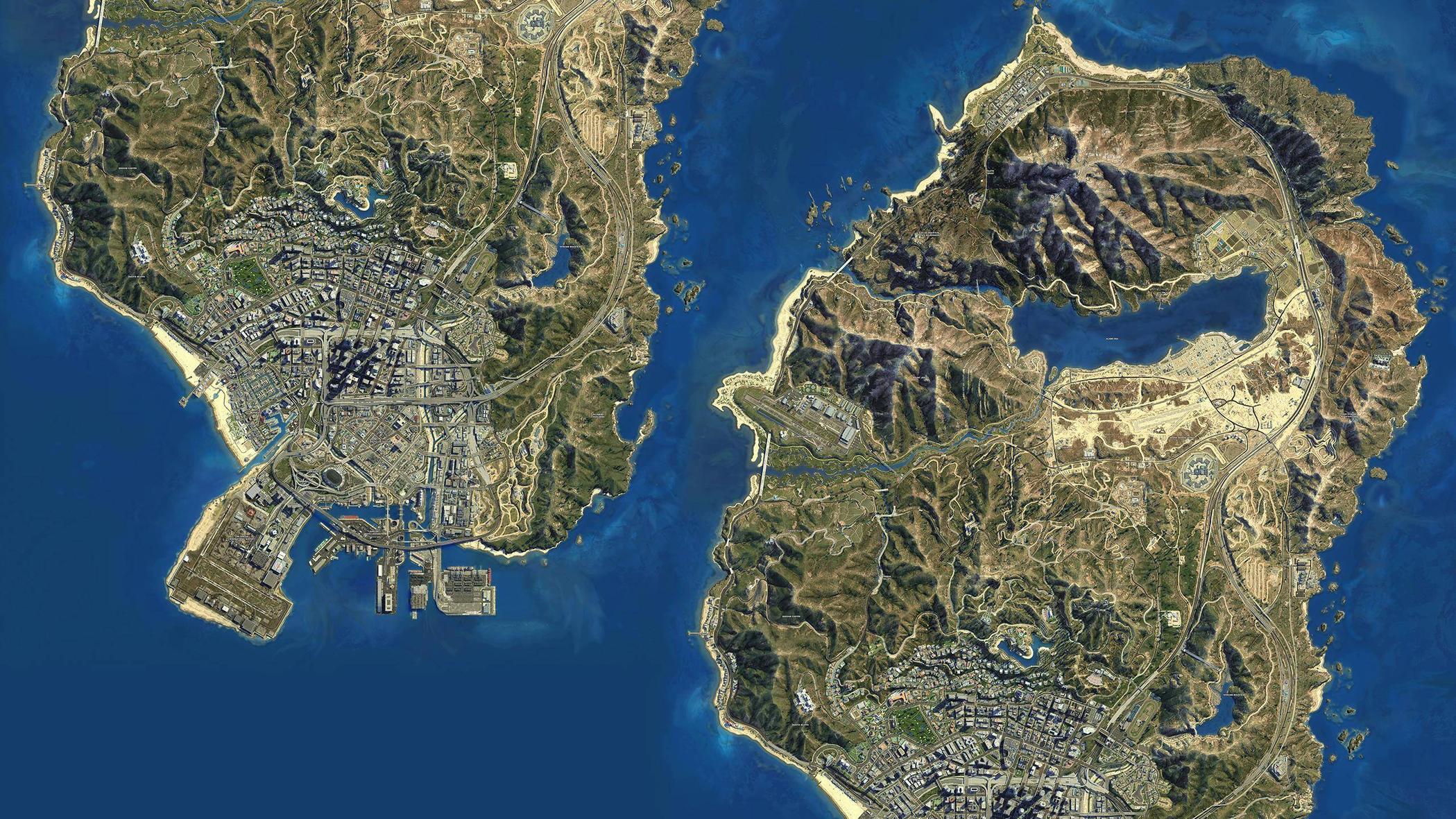 Gta 5 Map Hd Wallpapers