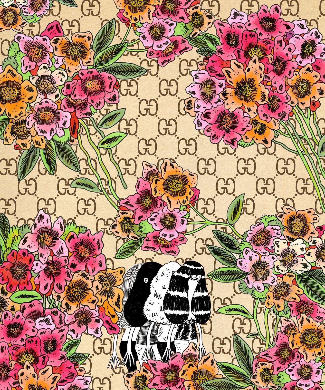 Gucci Floral Background