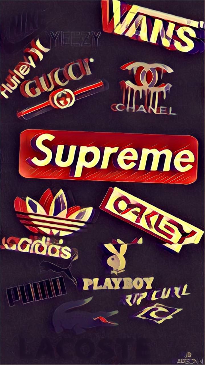 Gucci Supreme Logo Wallpapers