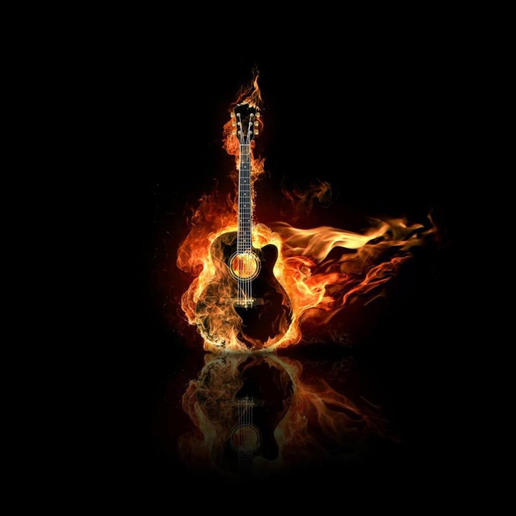 Guitar On Fire Wallpapers