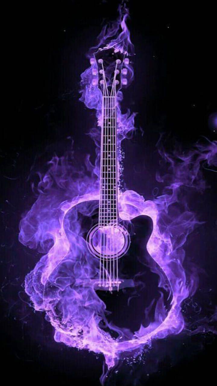 Guitar On Fire Wallpapers