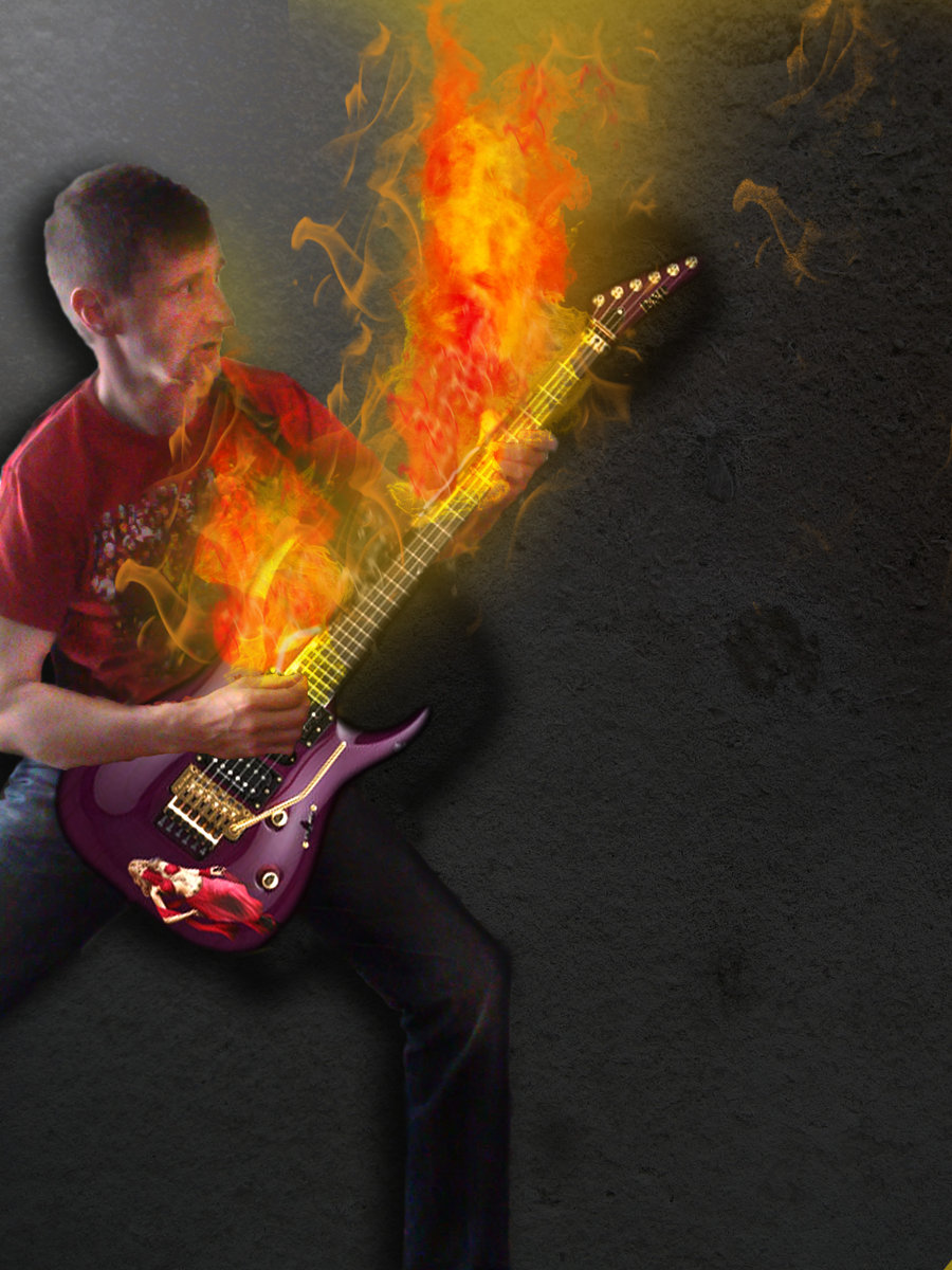 Guitar On Fire Wallpapers