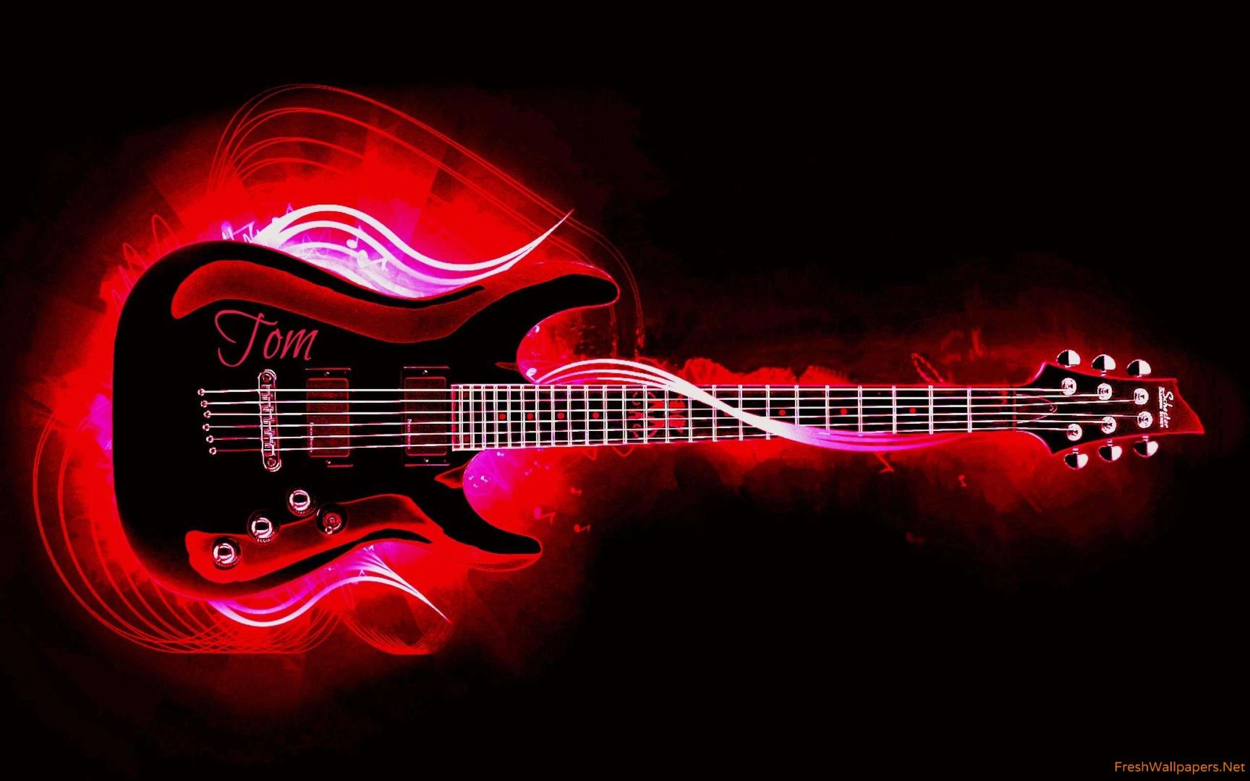 Guitar On Fire Wallpapers