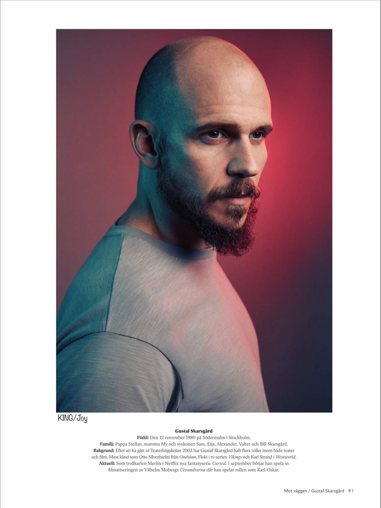 Gustaf Skarsgard In Cursed Wallpapers