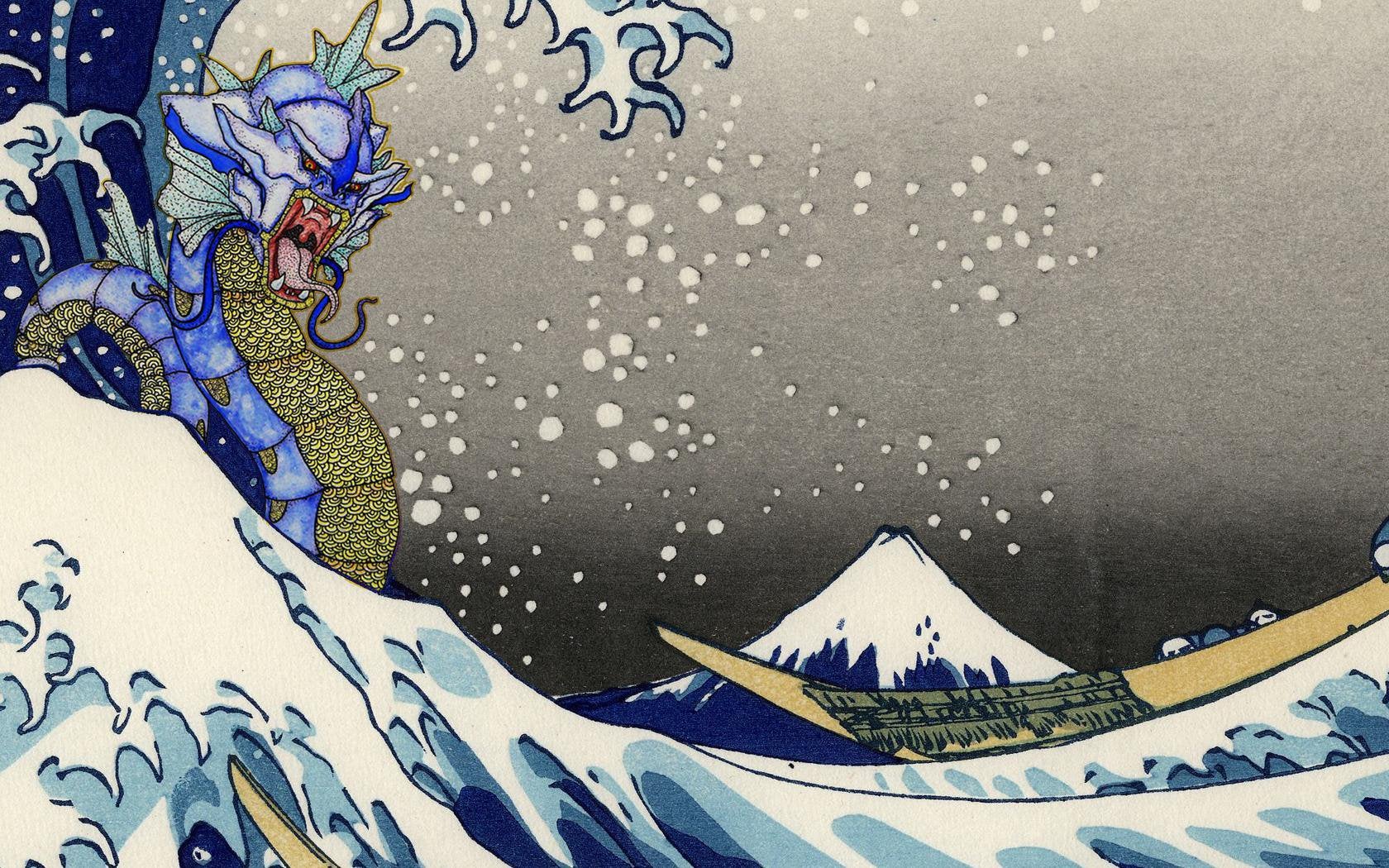 Gyarados Great Wave Wallpapers