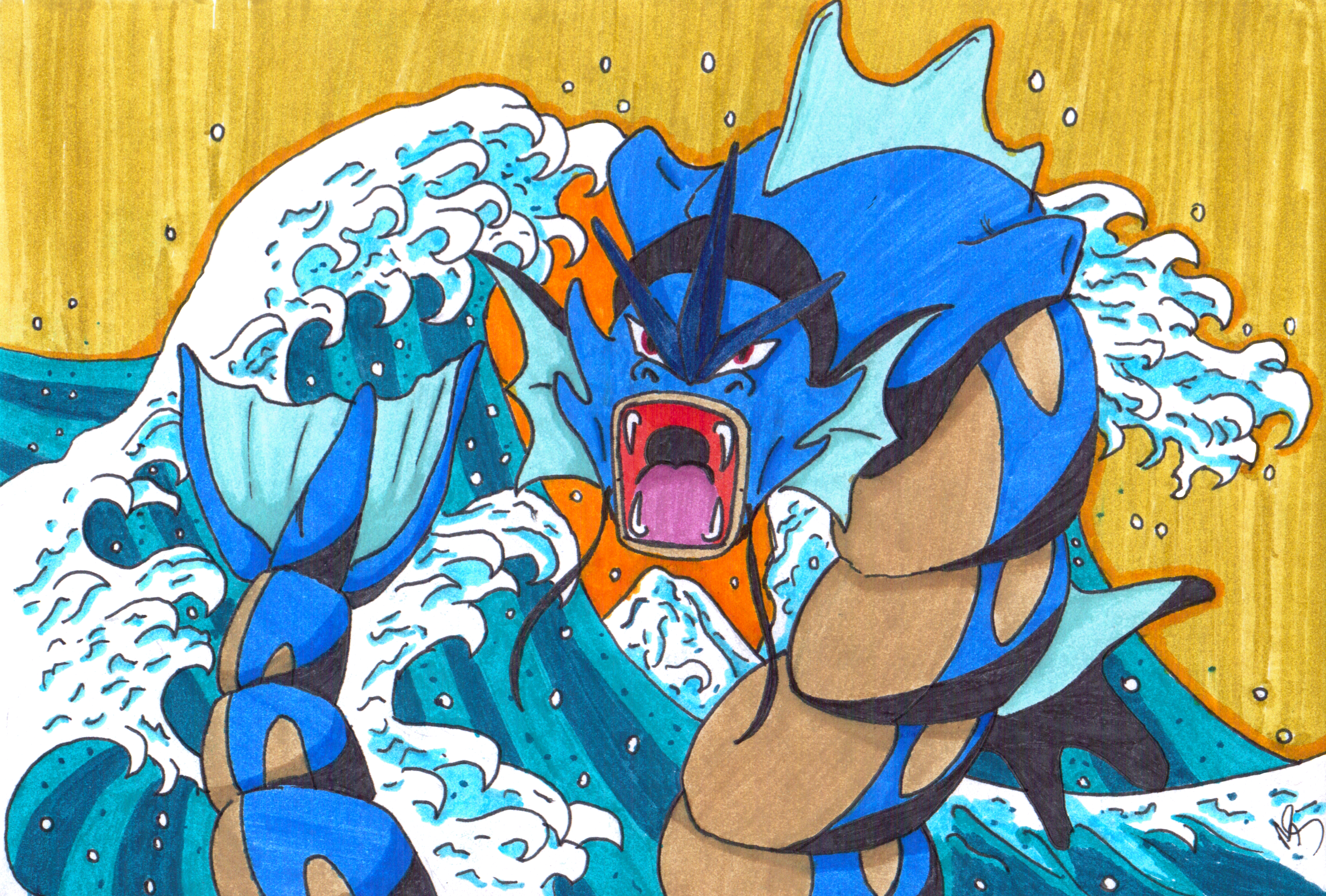 Gyarados Great Wave Wallpapers