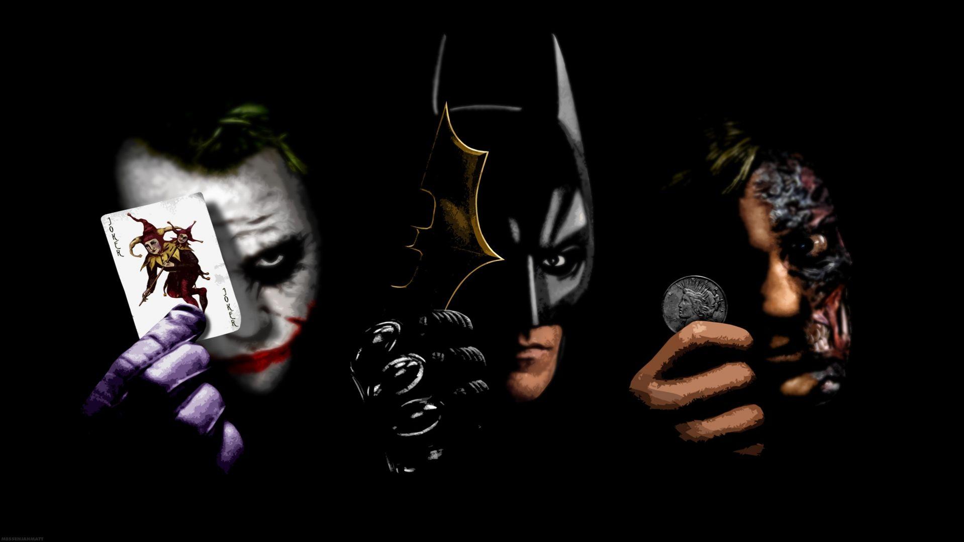 Half Batman Half Joker Wallpapers