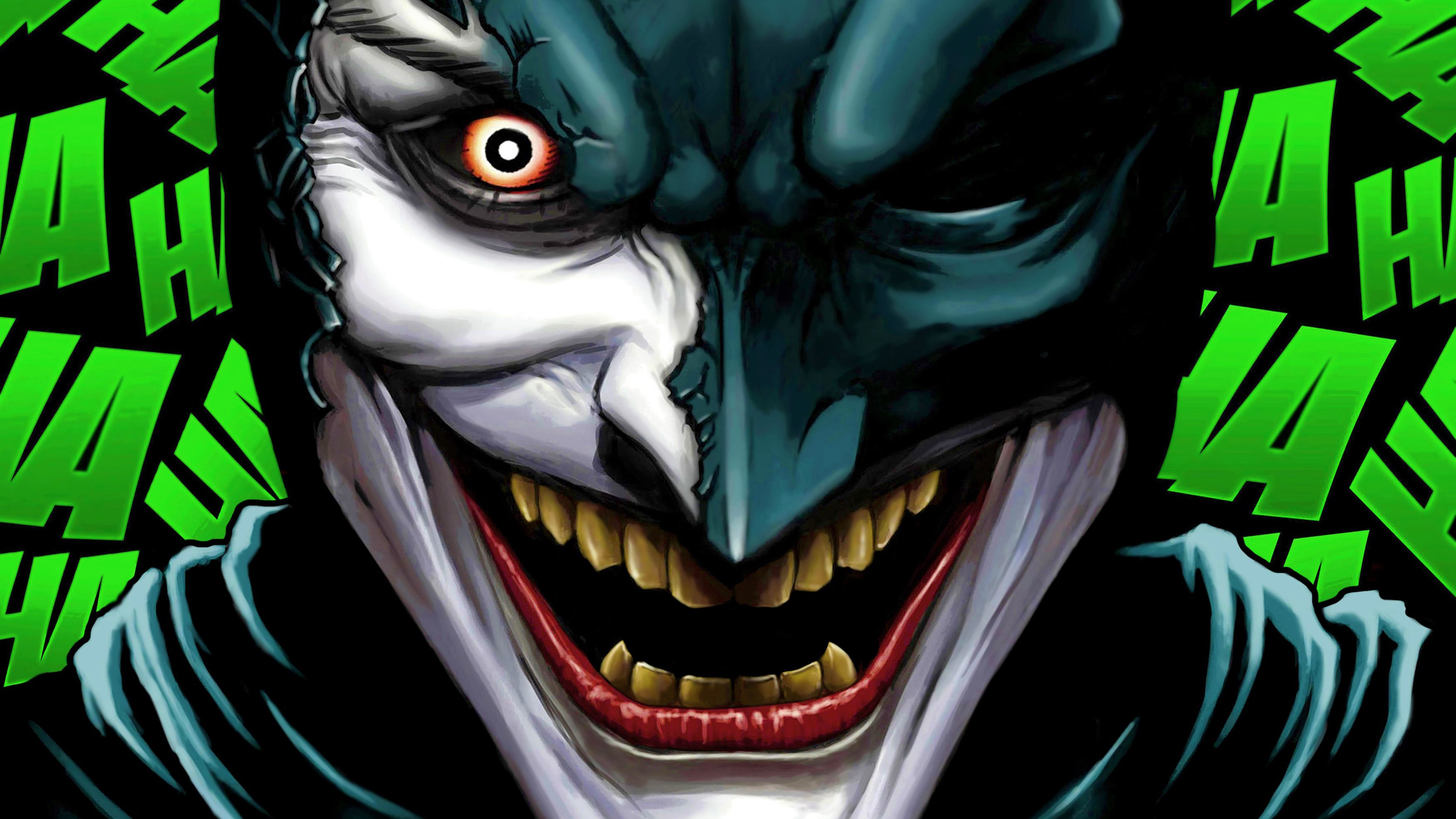 Half Batman Half Joker Wallpapers