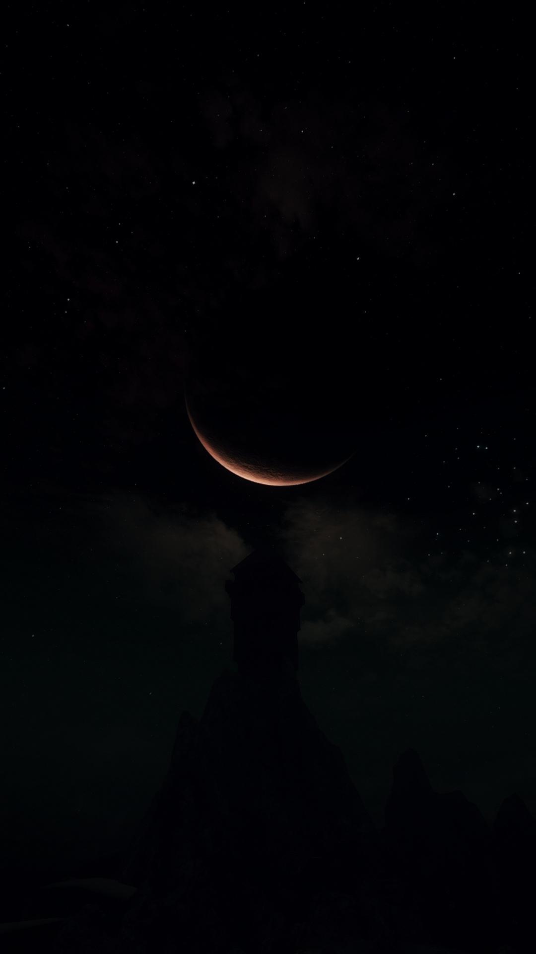 Half Moon Dark Night Wallpapers