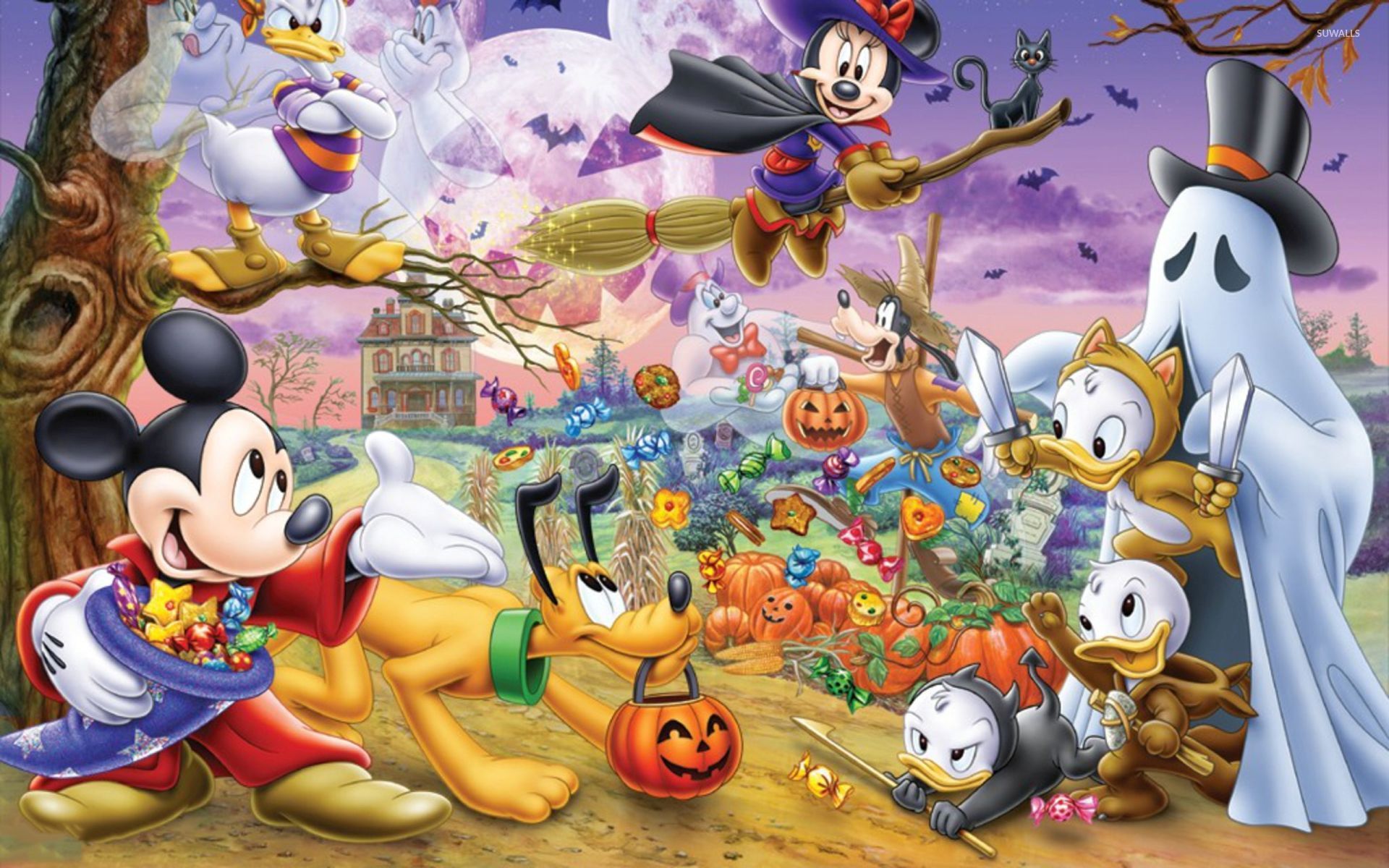 Halloween Cartoon Background