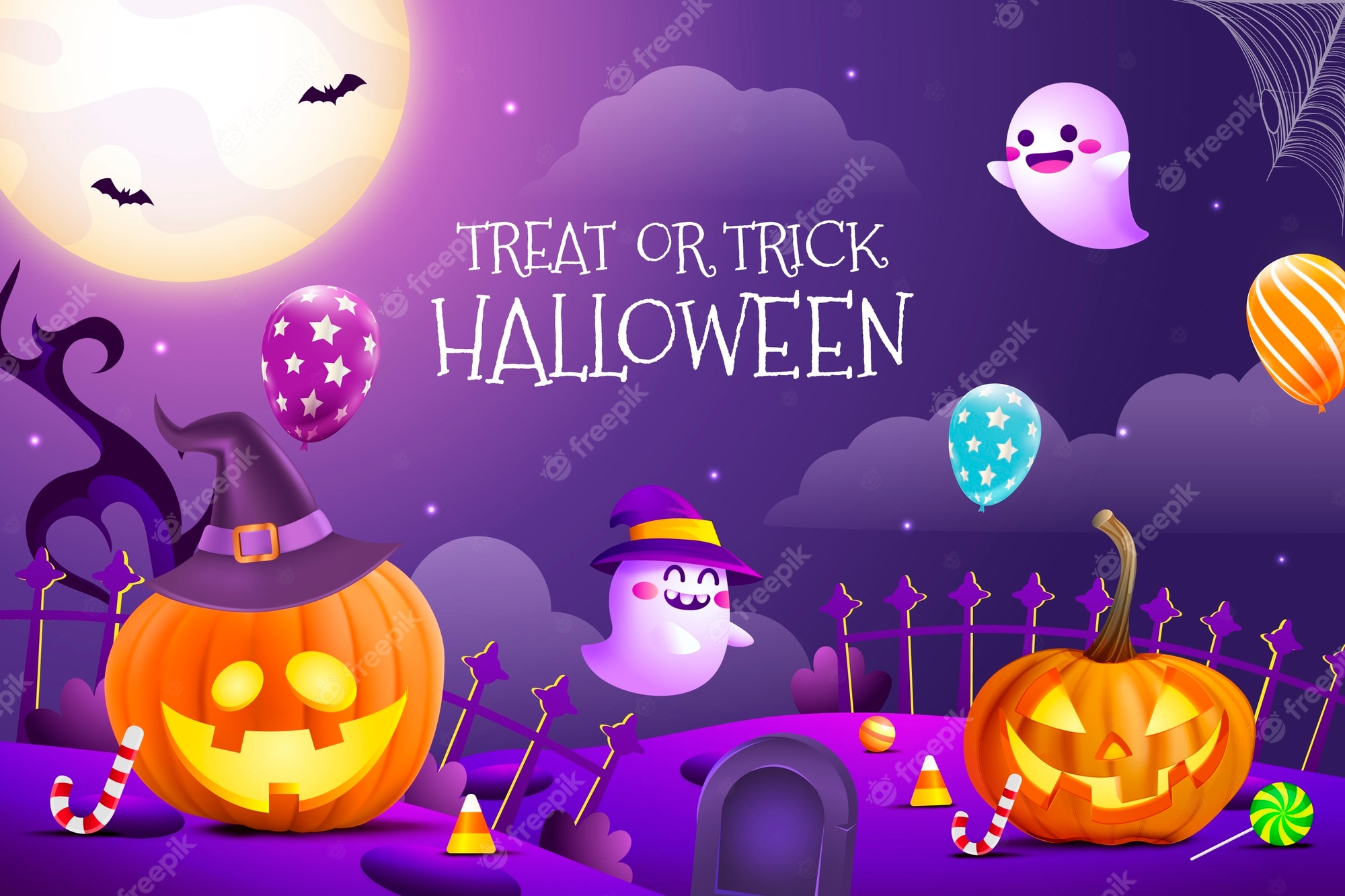 Halloween Cartoon Background