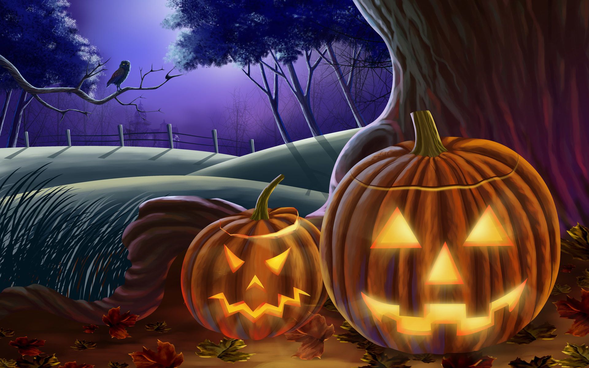 Halloween Cartoon Background