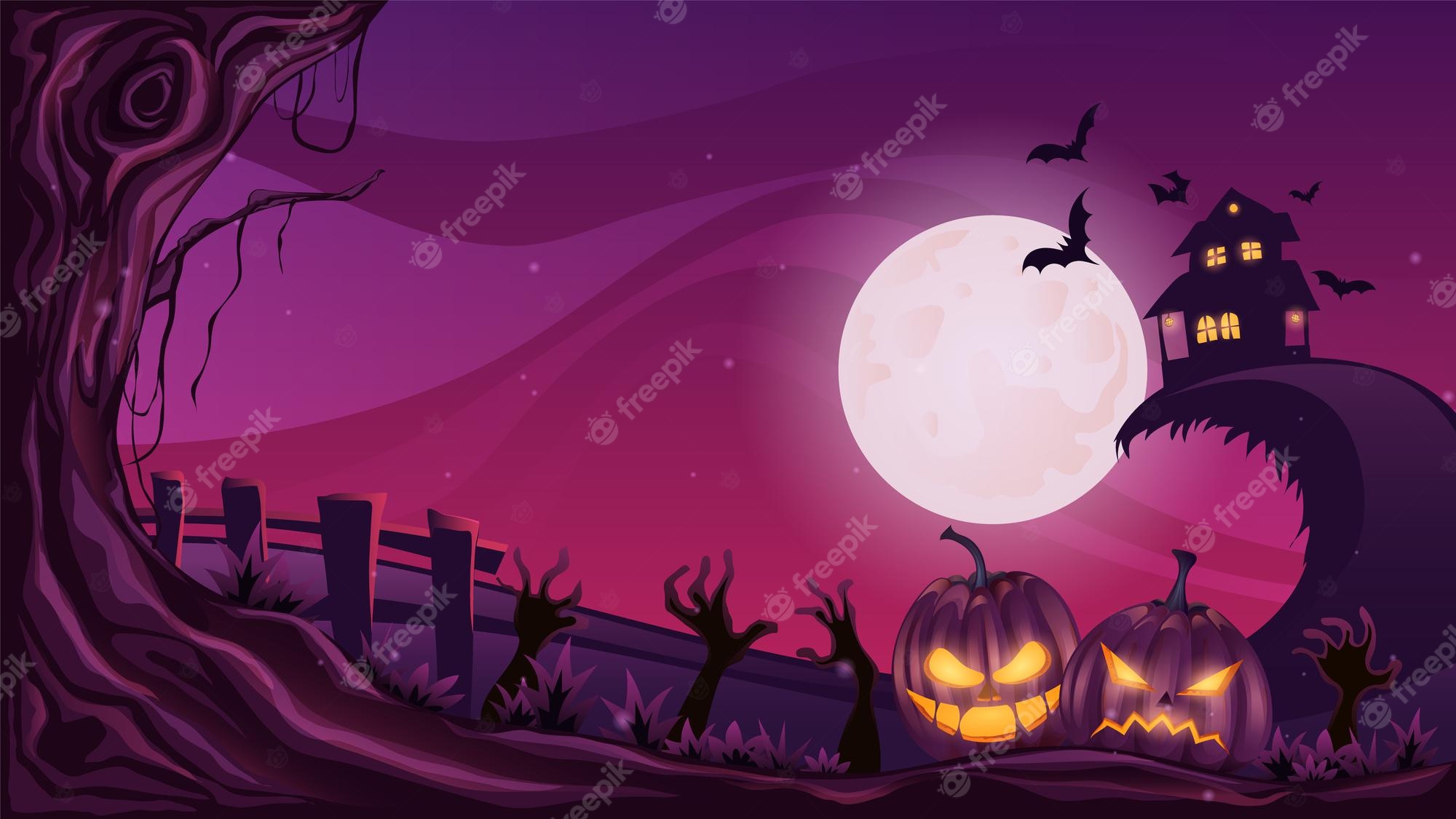 Halloween Cartoon Background