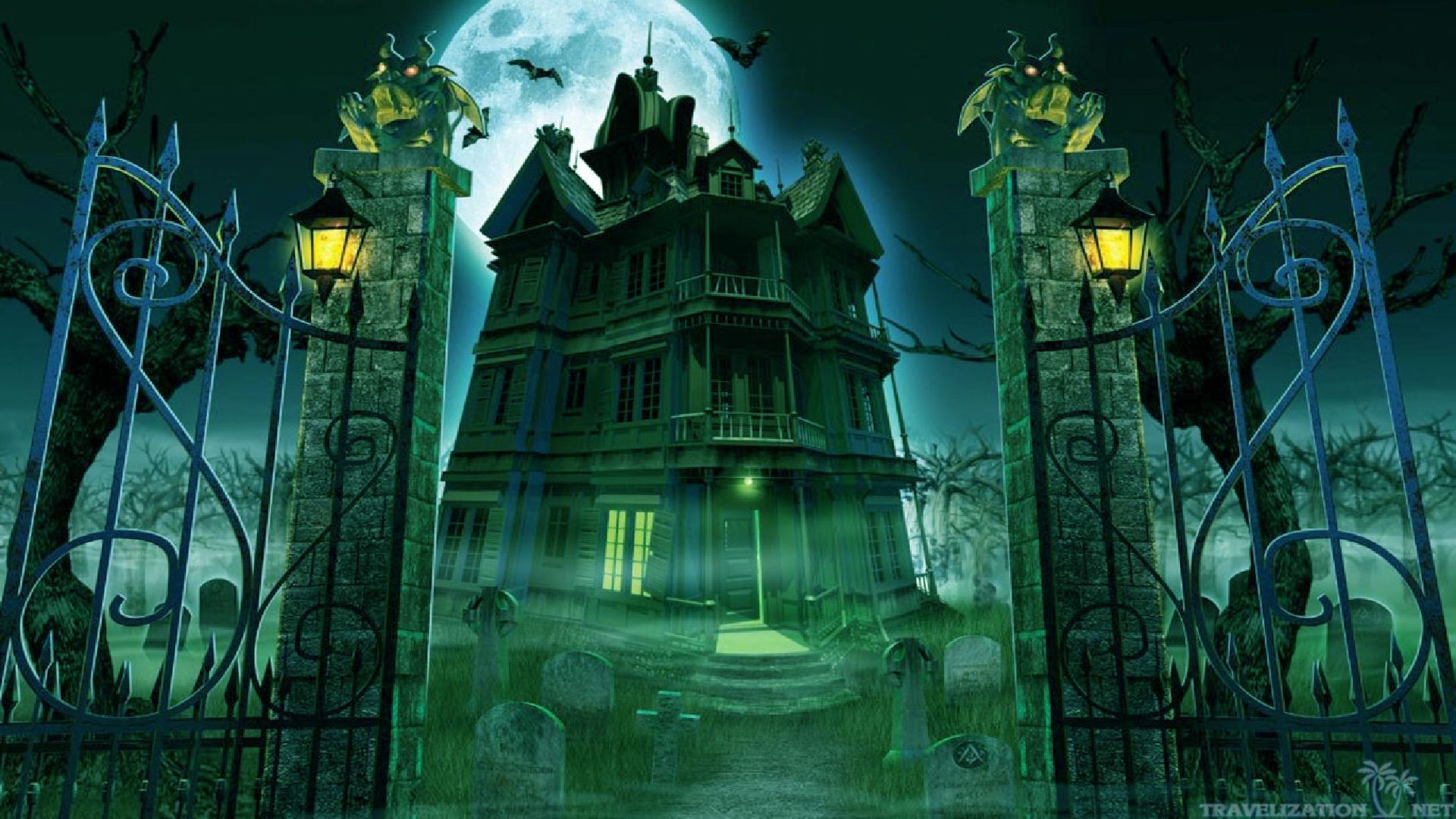 Halloween Haunted House Wallpapers