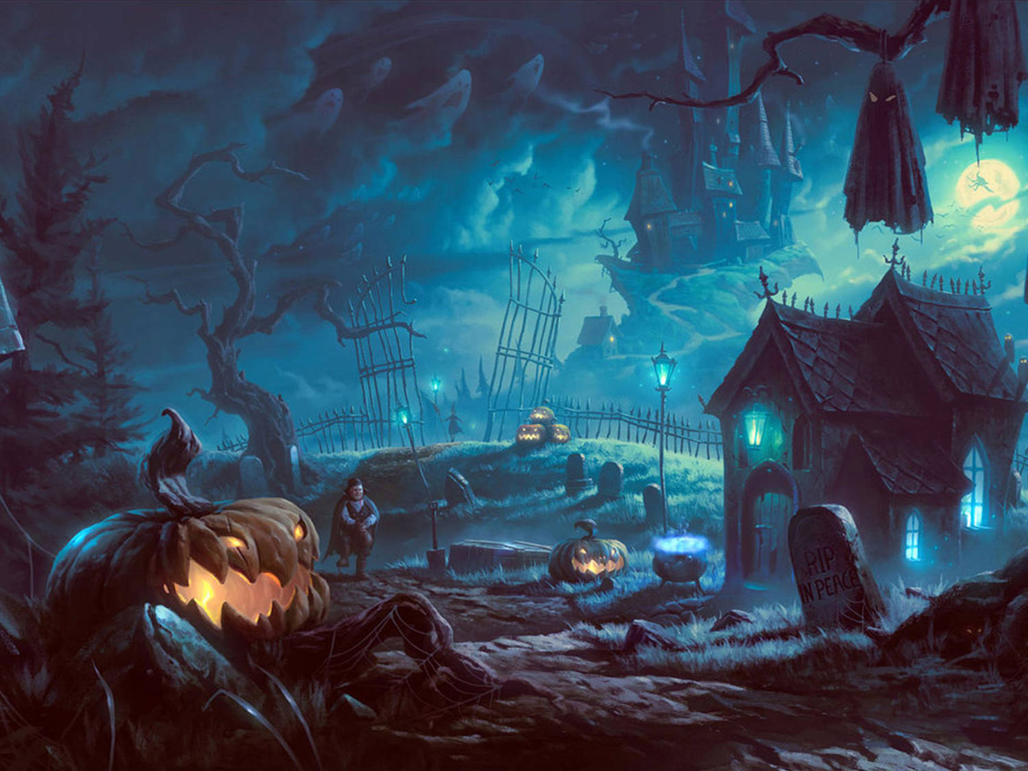 Halloween House Wallpapers