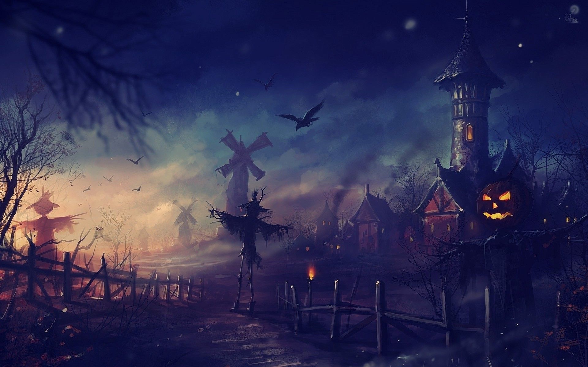 Halloween Landscape Wallpapers